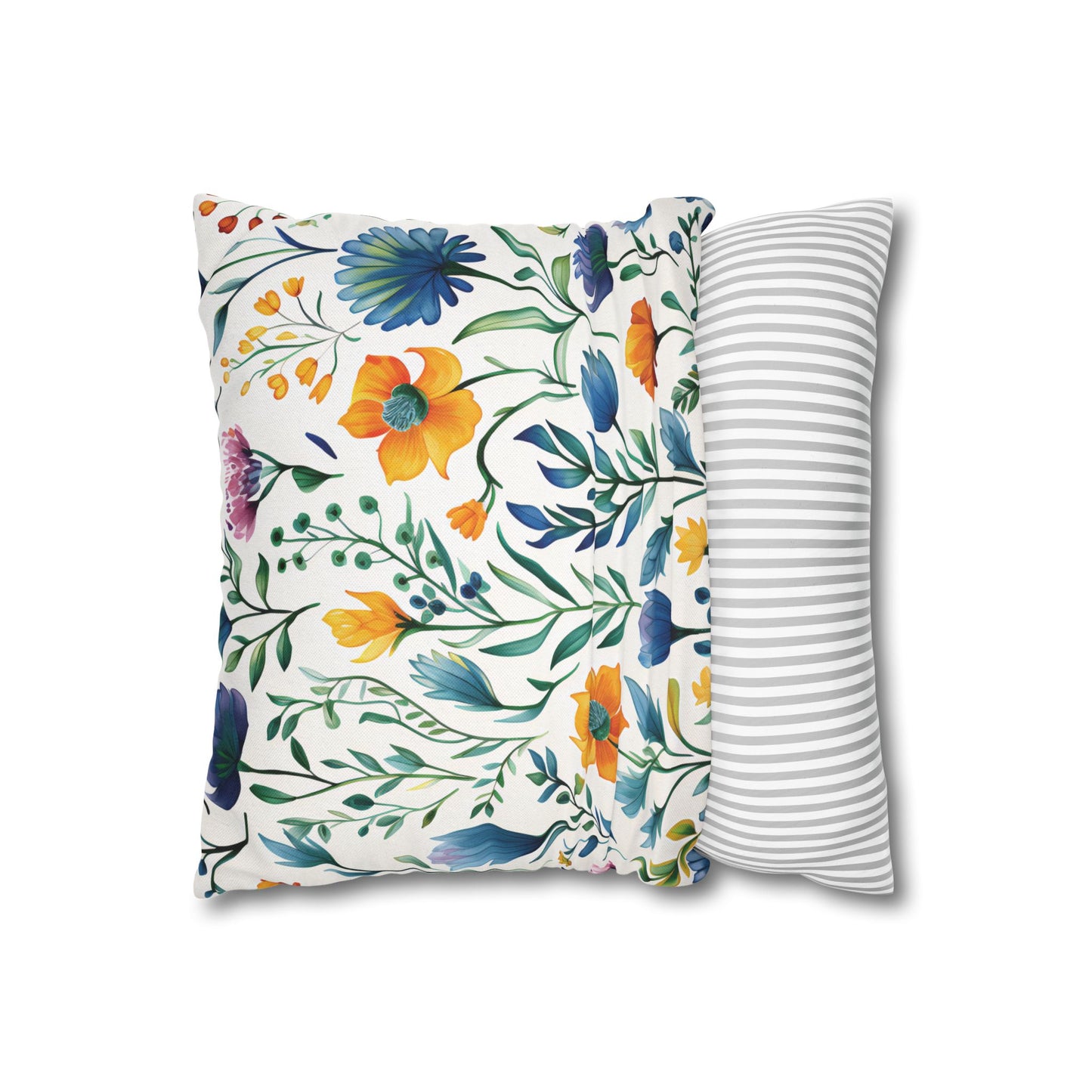 Turquoise and Blue Dragonfly Print Pillowcase, Decorative Cushion Cover, Home Decor, Gift for Nature Lovers, Boho Style, Cozy Living Room Accent