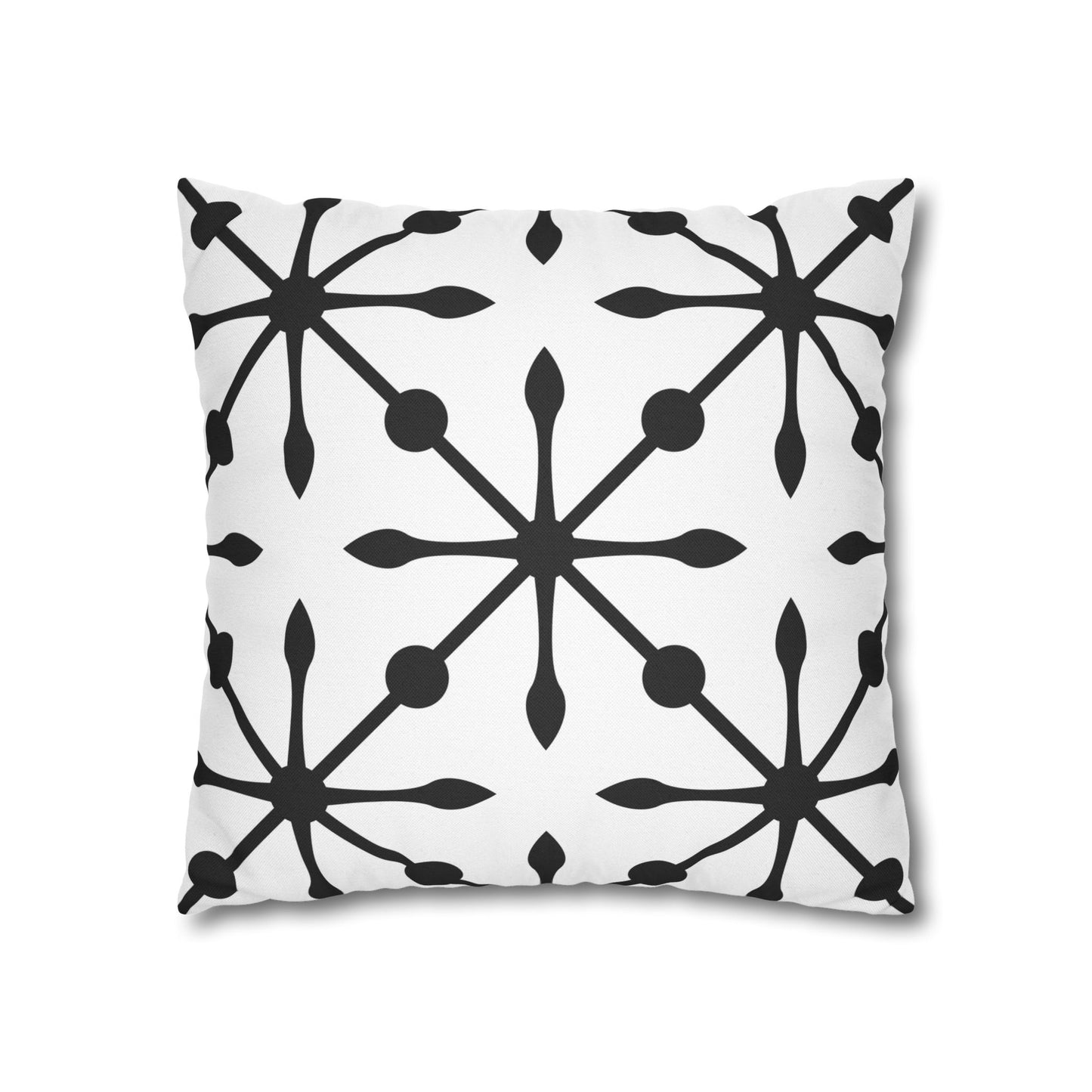 Boho Black and White Butterfly Pillowcase - Decorative Throw Pillow Cover, Home Decor, Gift for Nature Lovers, Modern Cushion, Cozy Vibe