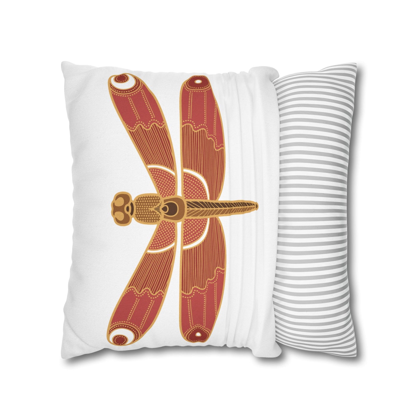 Bohemian Dragonfly Pillowcase - Cozy Home Decor for Nature Lovers, Boho Bedroom Accent, Gift for Gardeners, Unique Housewarming Present