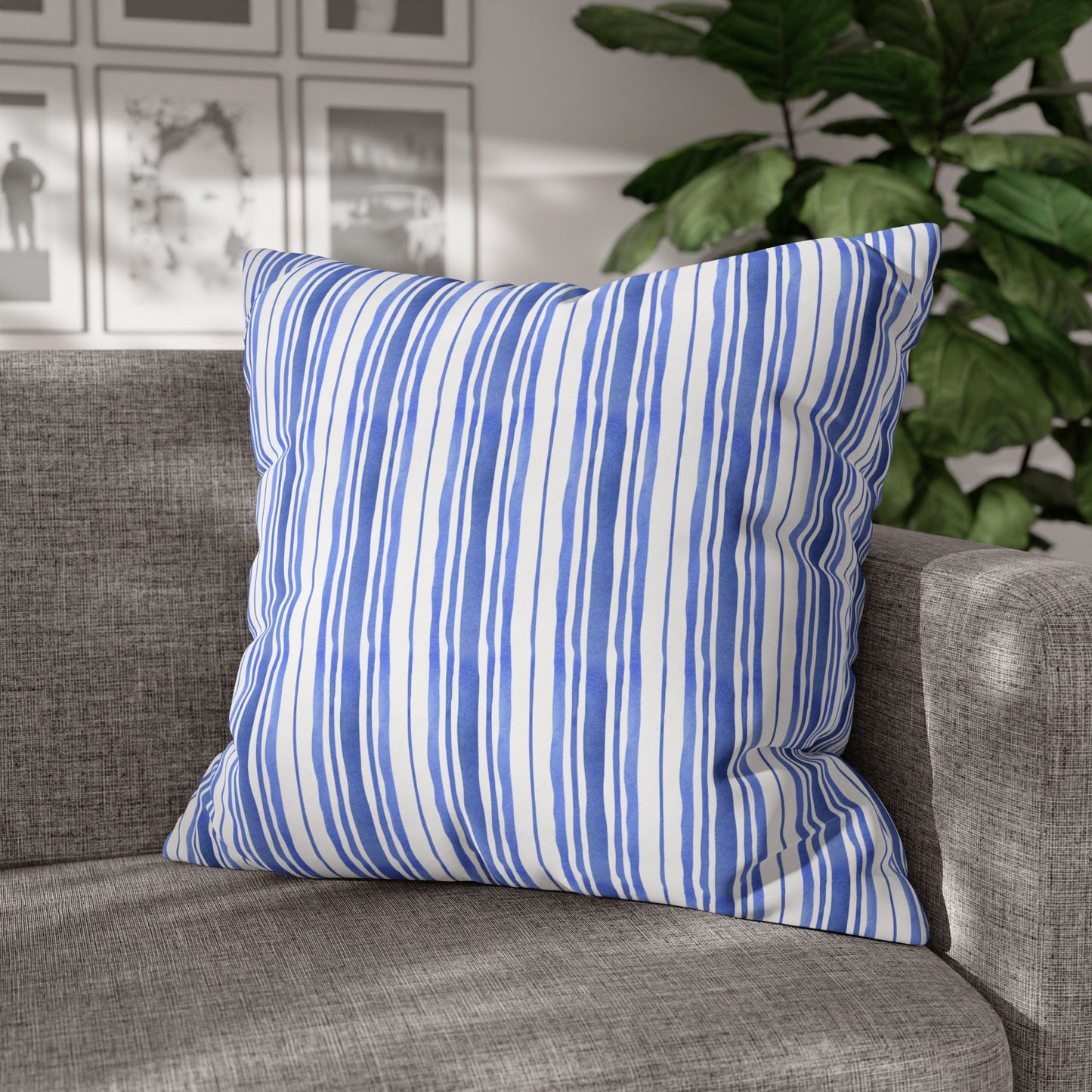 Stylish Striped Pillowcase, Modern Home Decor, Cozy Gift for Home, Bedroom Accent, Relaxing Vibe, Housewarming Present