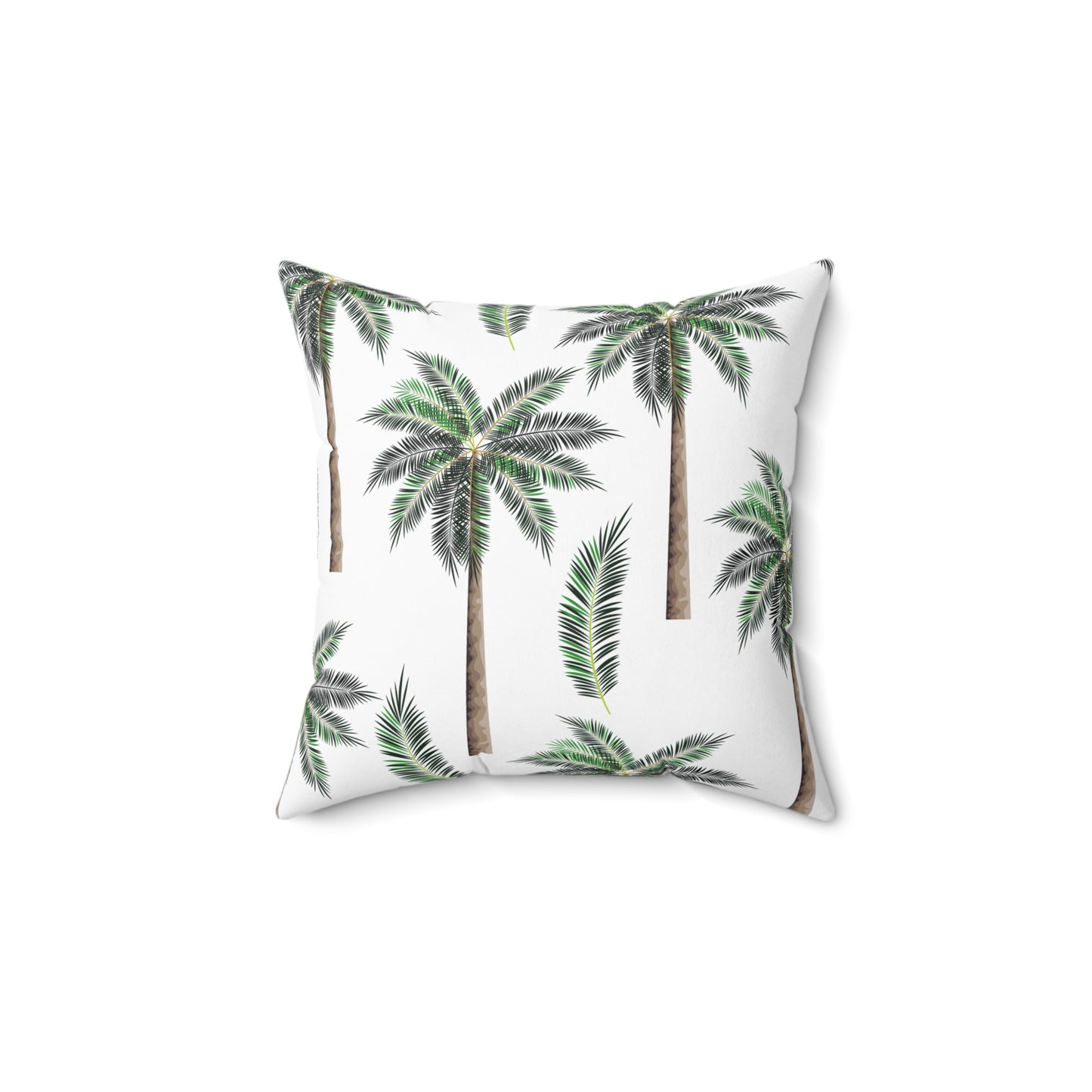 Tropical Paradise Square Pillow - Spun Polyester Cushions for Home Decor