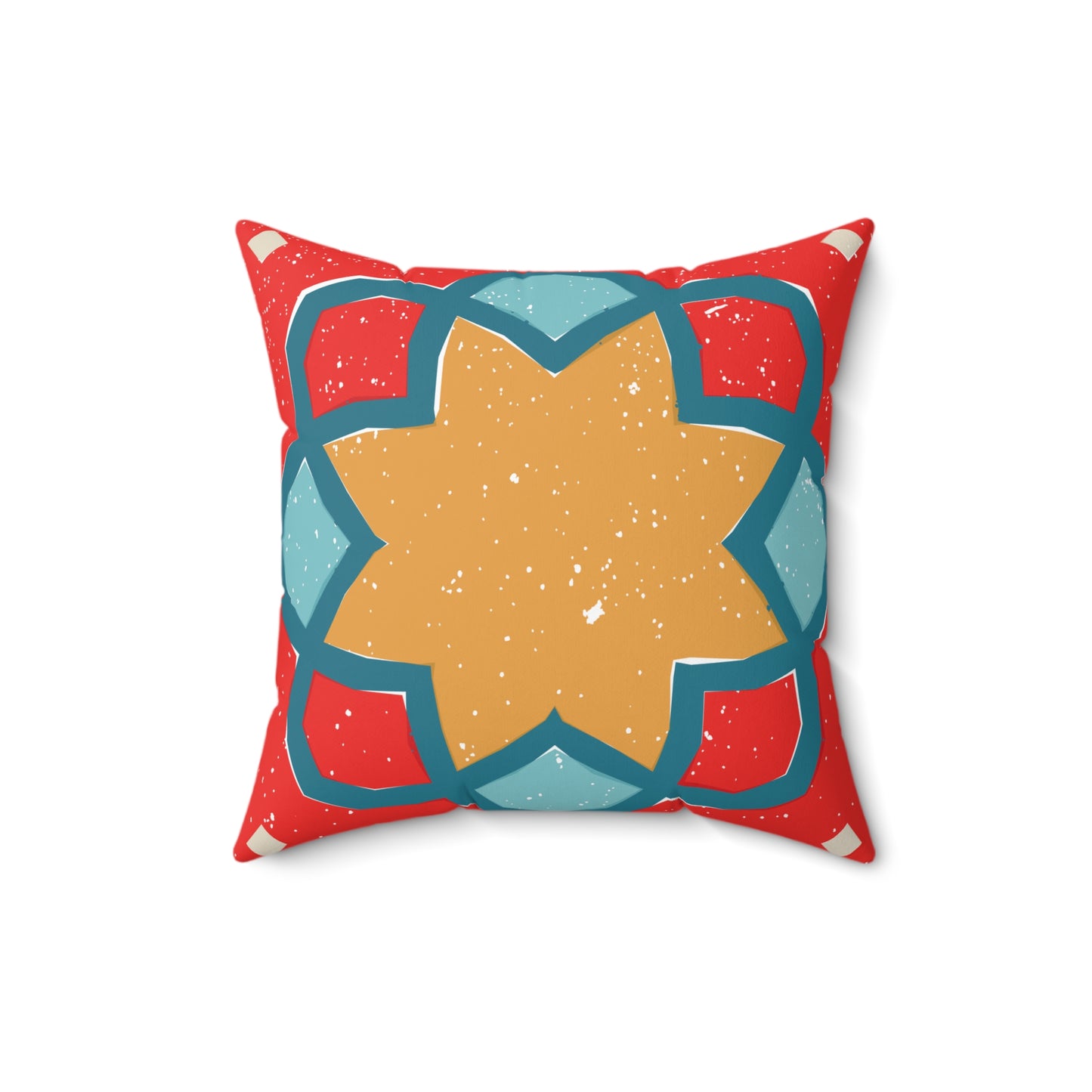 Vibrant Bohemian Tiger Decorative Pillow, Handmade Home Decor, Unique Gifts for Housewarming, Festival Comfort, Cozy Living