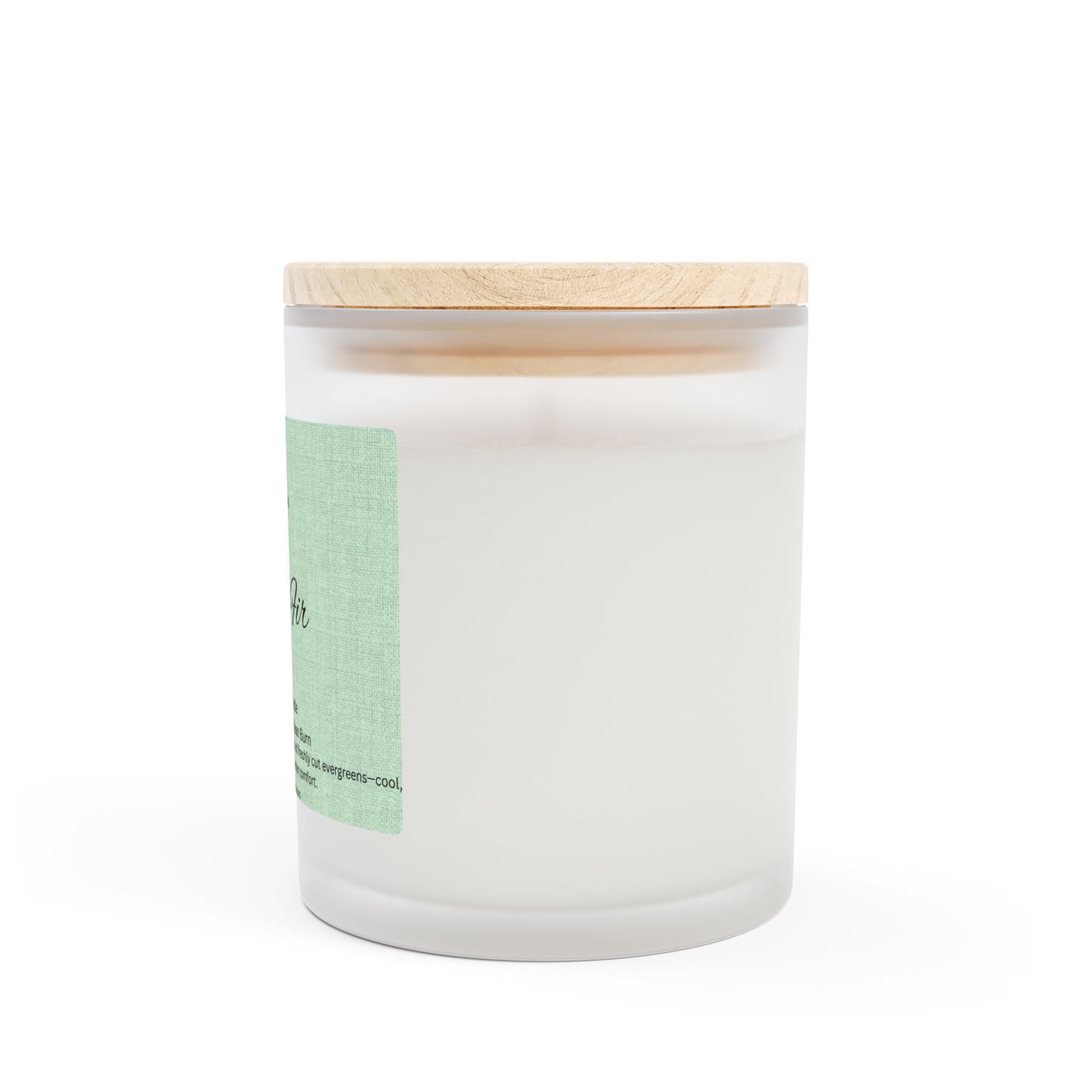 Scented Candle Frosted Glass 11oz - Frasir Fir Woodsy Winter Comfort