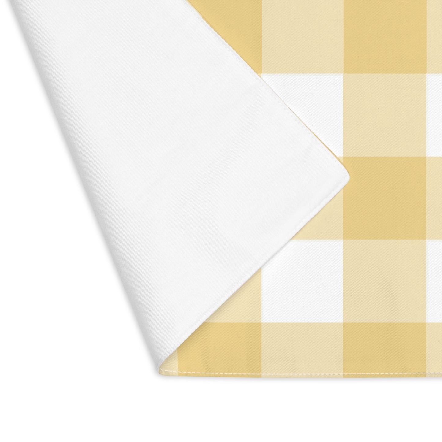 Sunny Checkered Placemat, Yellow Table Decor, Summer Dining Mat, Picnic Accessory, Kitchen Table Setting
