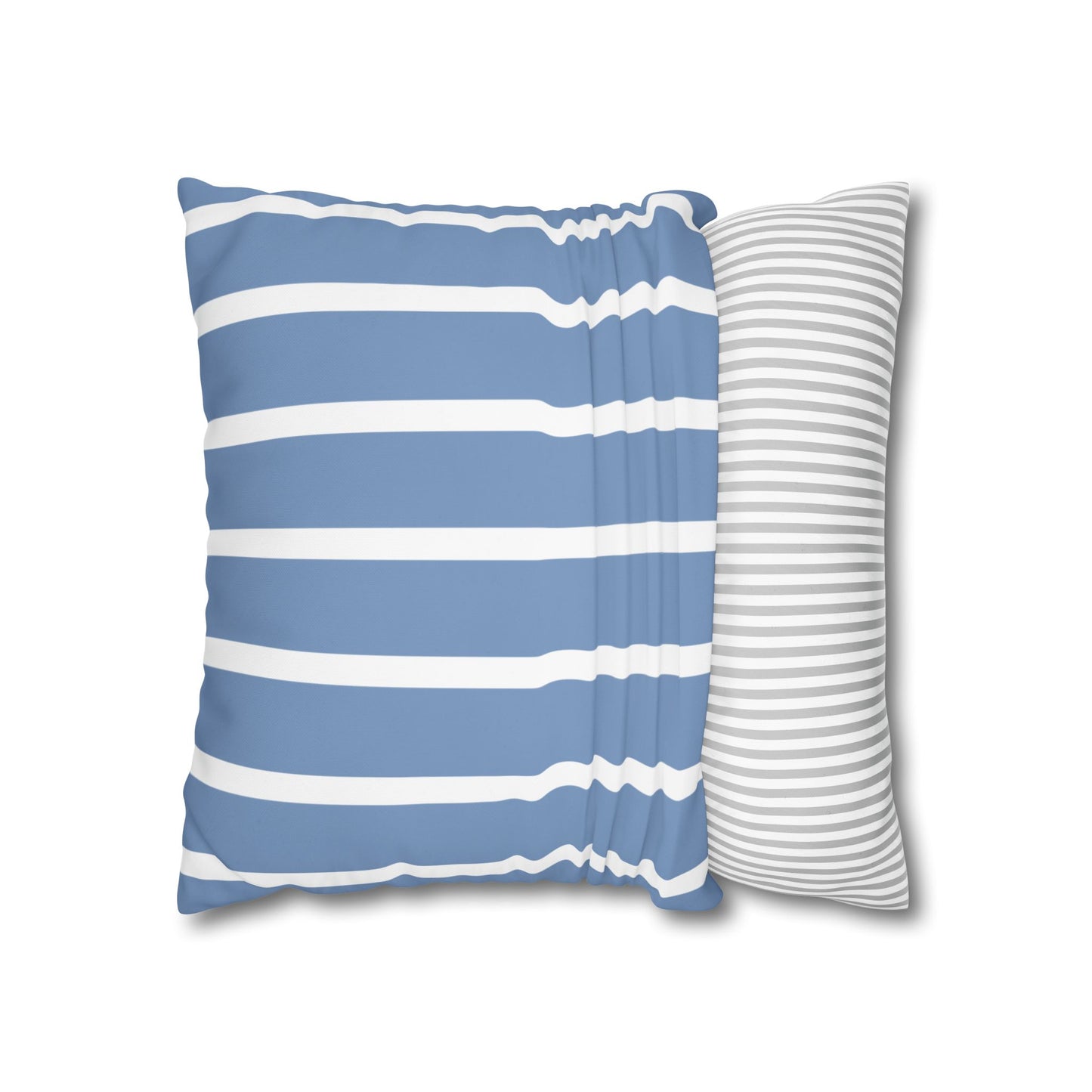 Stylish Striped Throw Pillowcase, Decorative Cushion Cover, Modern Home Decor, Blue Stripe Accent Pillow, Gift for Couch Lovers