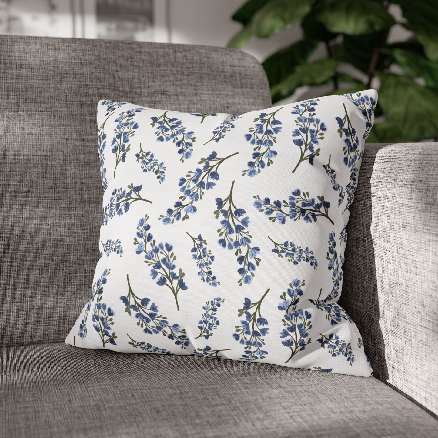 Floral Patterned Throw Pillowcase, Square Decor, Home Accent, Living Room Cushion, Gift for Homeowners, Cozy Decor