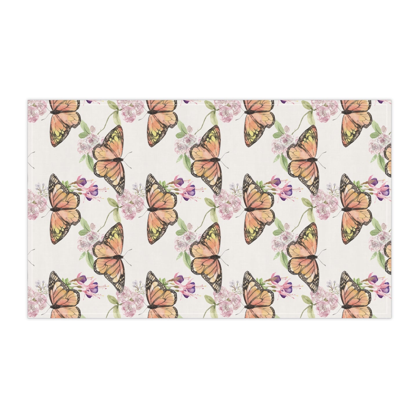 Dancing Wings: A Tea Towel in Bloom