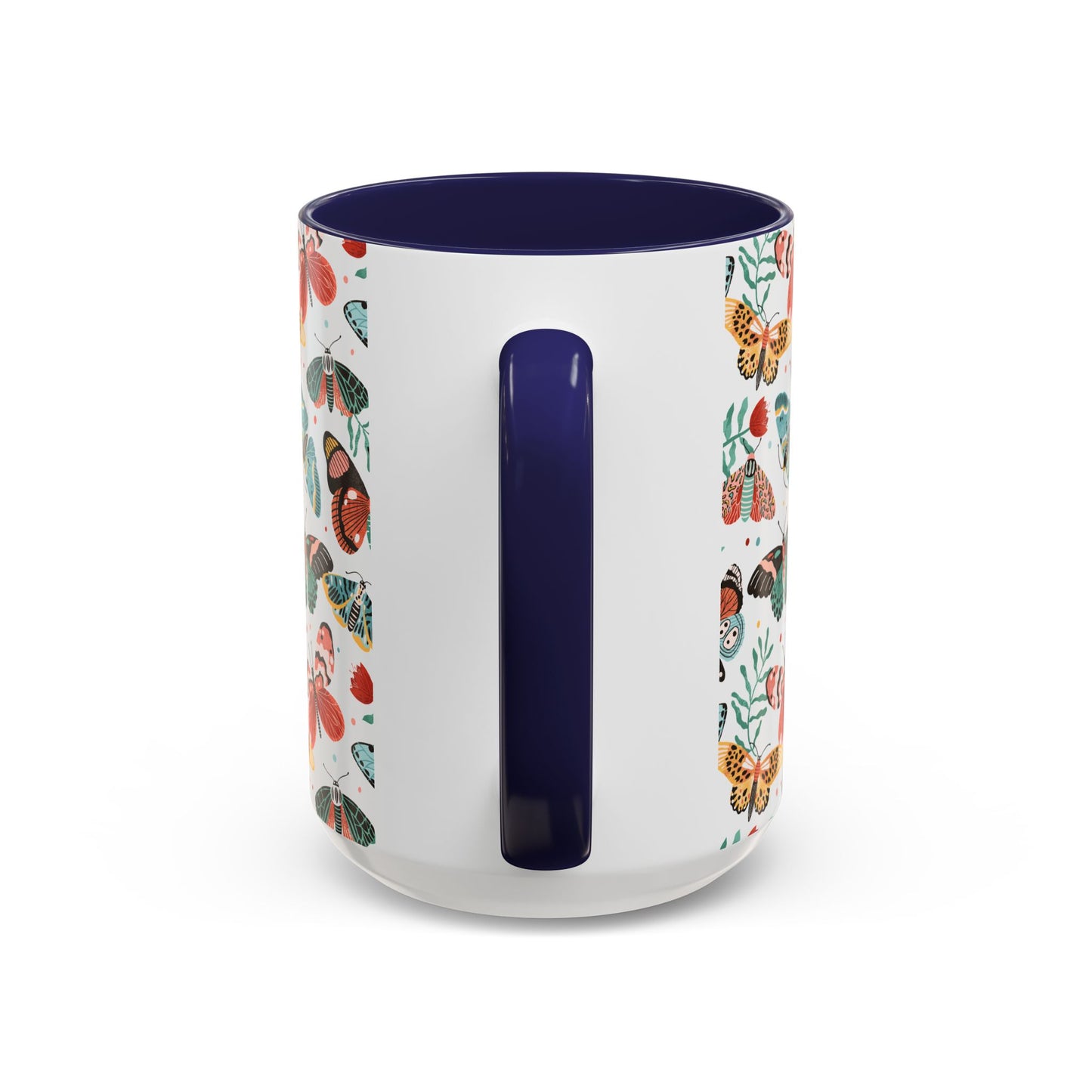 Mug Butterfly Breeze Turquoise and Rich Red