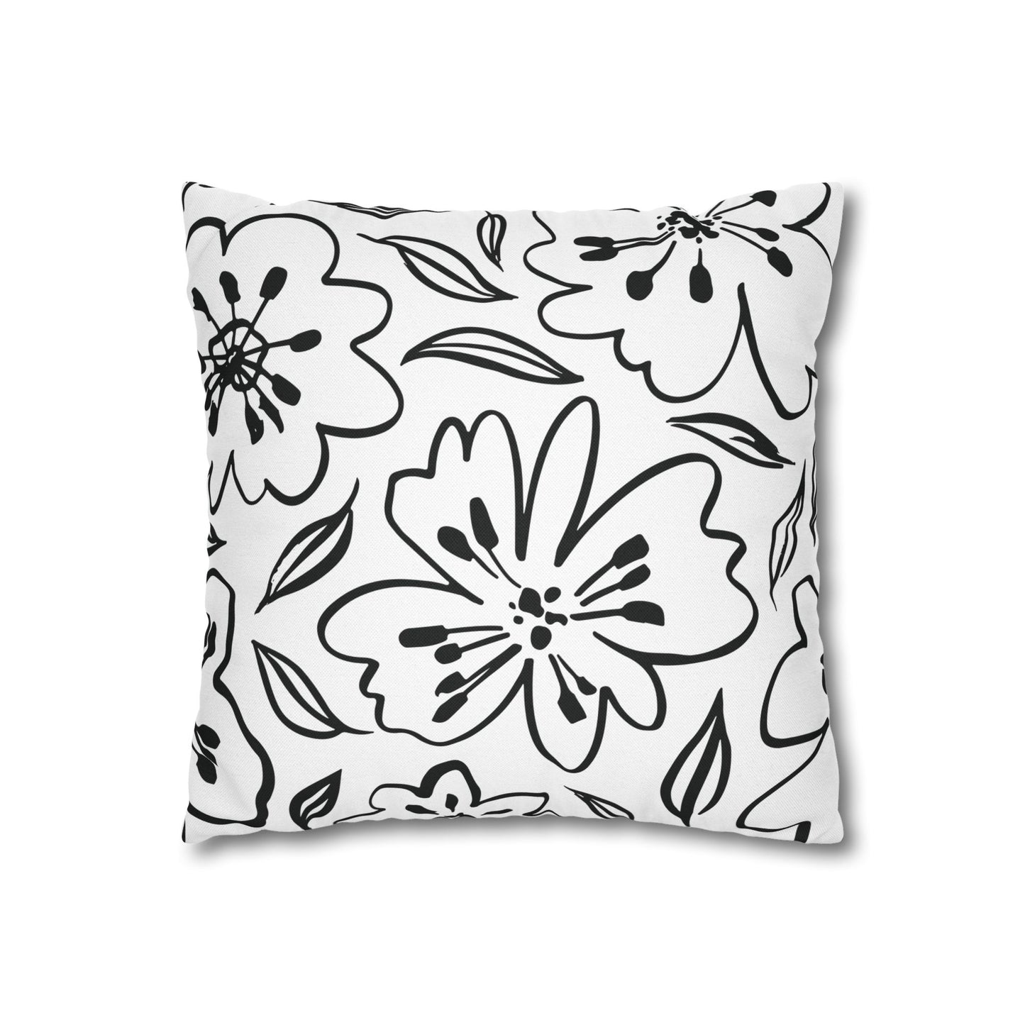 Elegant Black and White Dragonfly Pillowcase, Decorative Throw Pillow Cover, Modern Home Decor, Gift for Nature Lovers, Cozy Living Room Accent