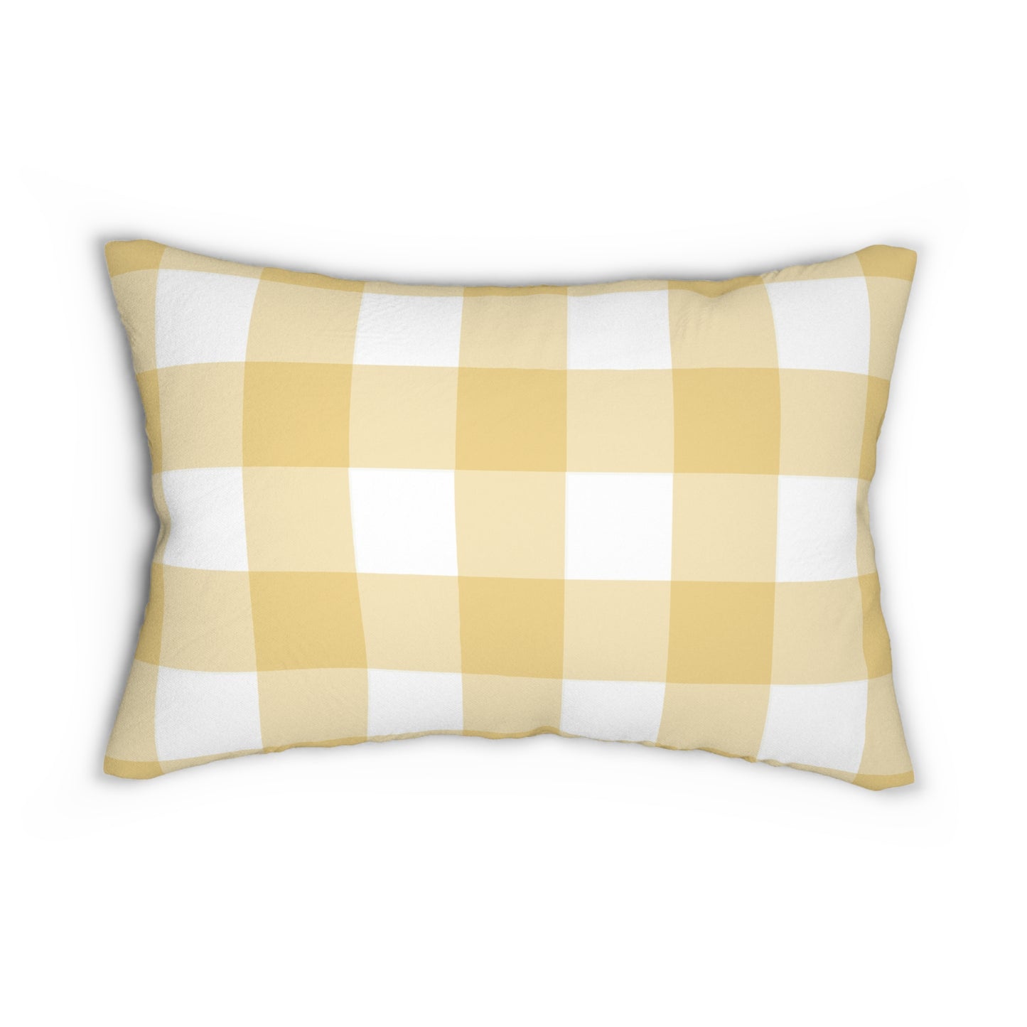 Lumbar Pillow - Sunflower Check Boho Chic Home Decor