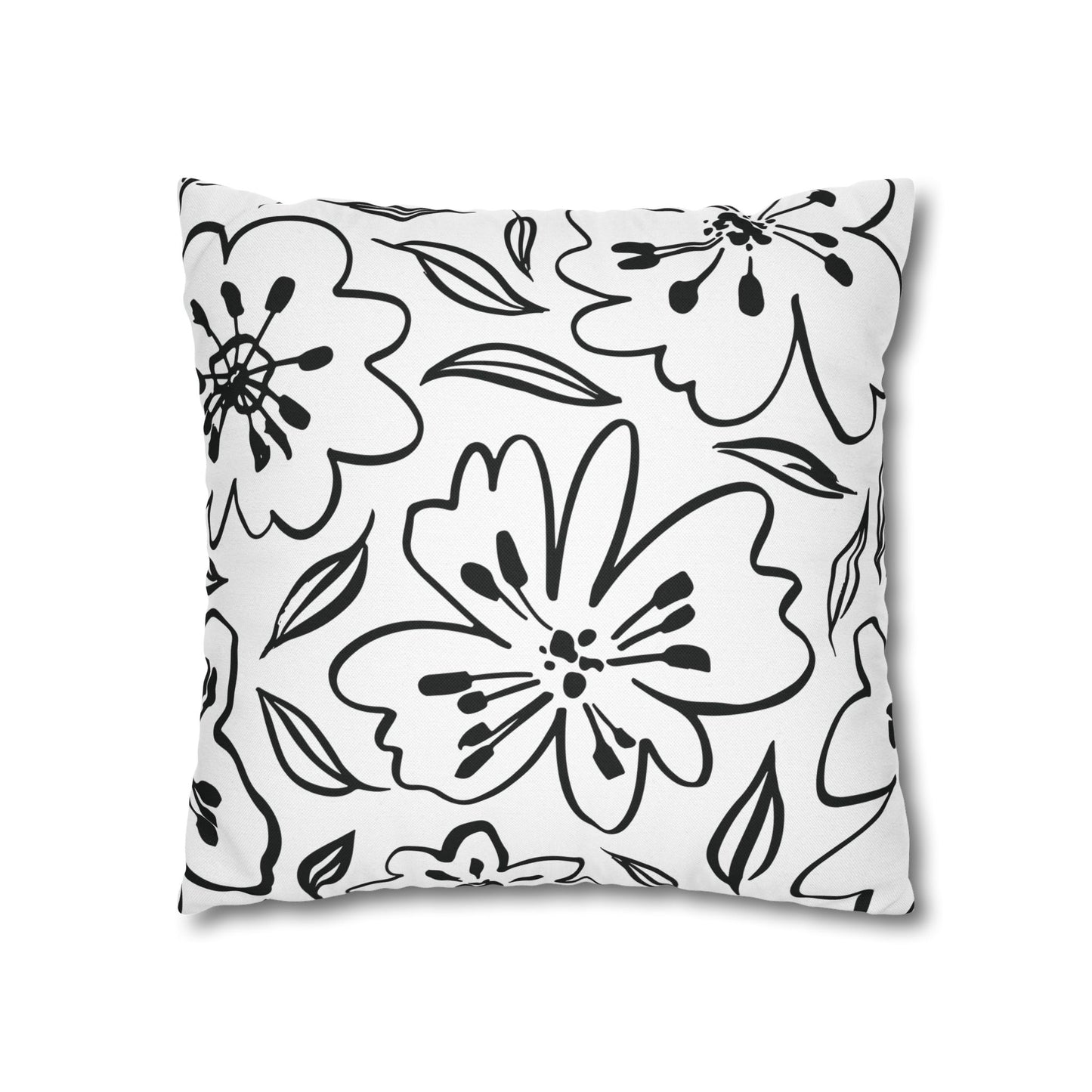 Elegant Black and White Dragonfly Pillowcase, Decorative Throw Pillow Cover, Modern Home Decor, Gift for Nature Lovers, Cozy Living Room Accent