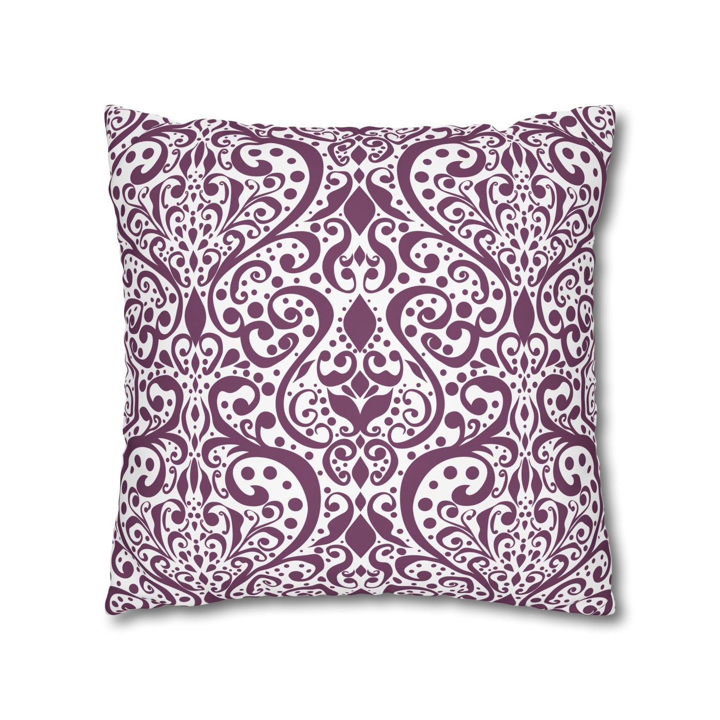 Floral Poly Canvas Pillowcase, Home Decor, Throw Pillow, Wedding Gift, Bedroom Accents, Floral Design Pillow