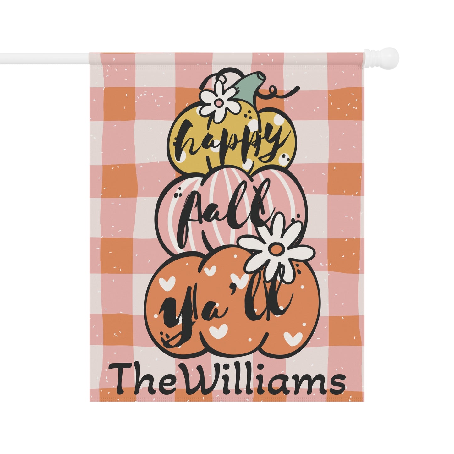 Happy Fall Garden Banner, Autumn Decor for Home, Seasonal Yard Flag, Thanksgiving Decoration, Outdoor Garden Sign