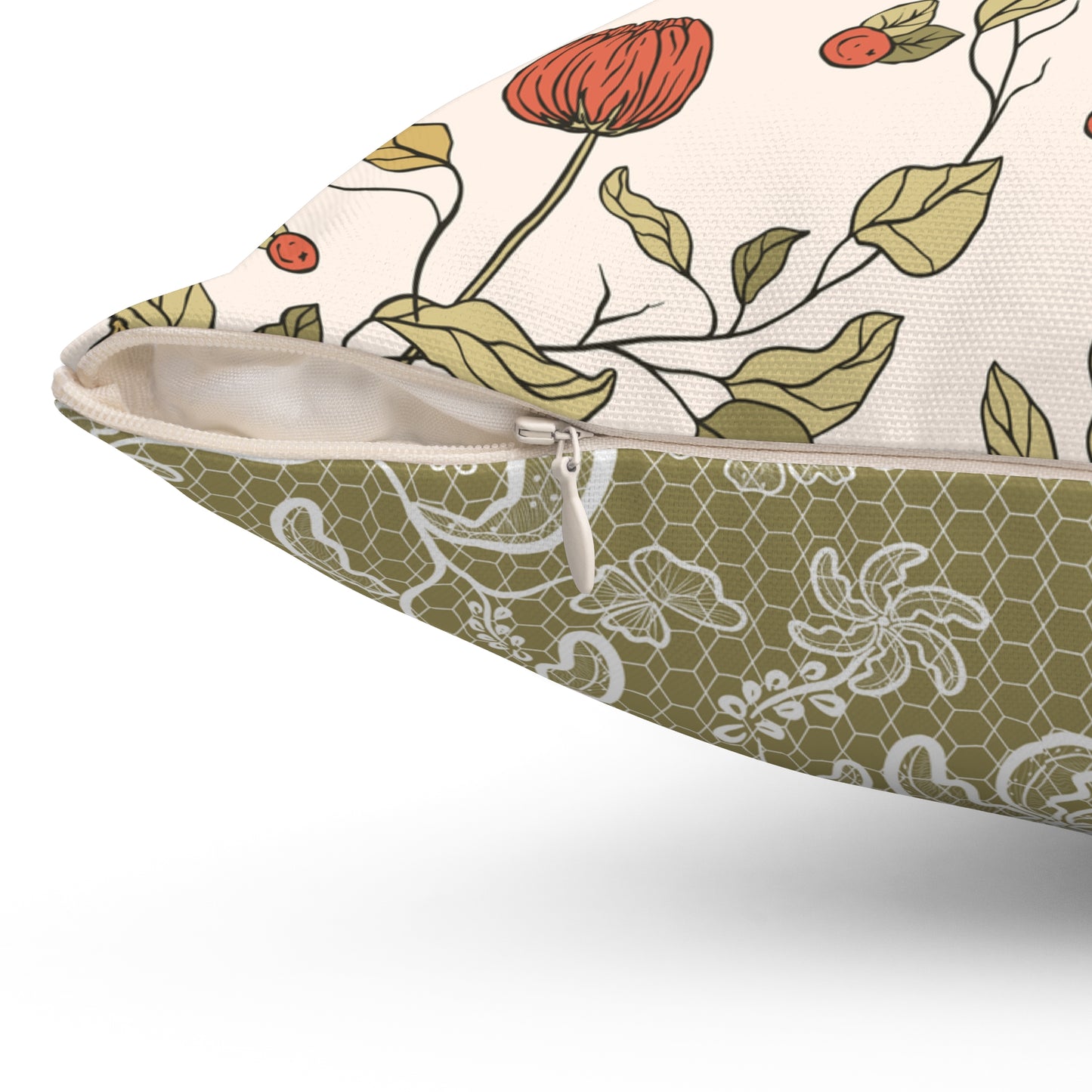 Throw Pillow Mother Sparrow and Nesting Twins Chic Decorative Pillow, Cozy Home Decor, Bird and Floral Cushion, Nature-Inspired Accent, Perfect Gift for Any Occasion