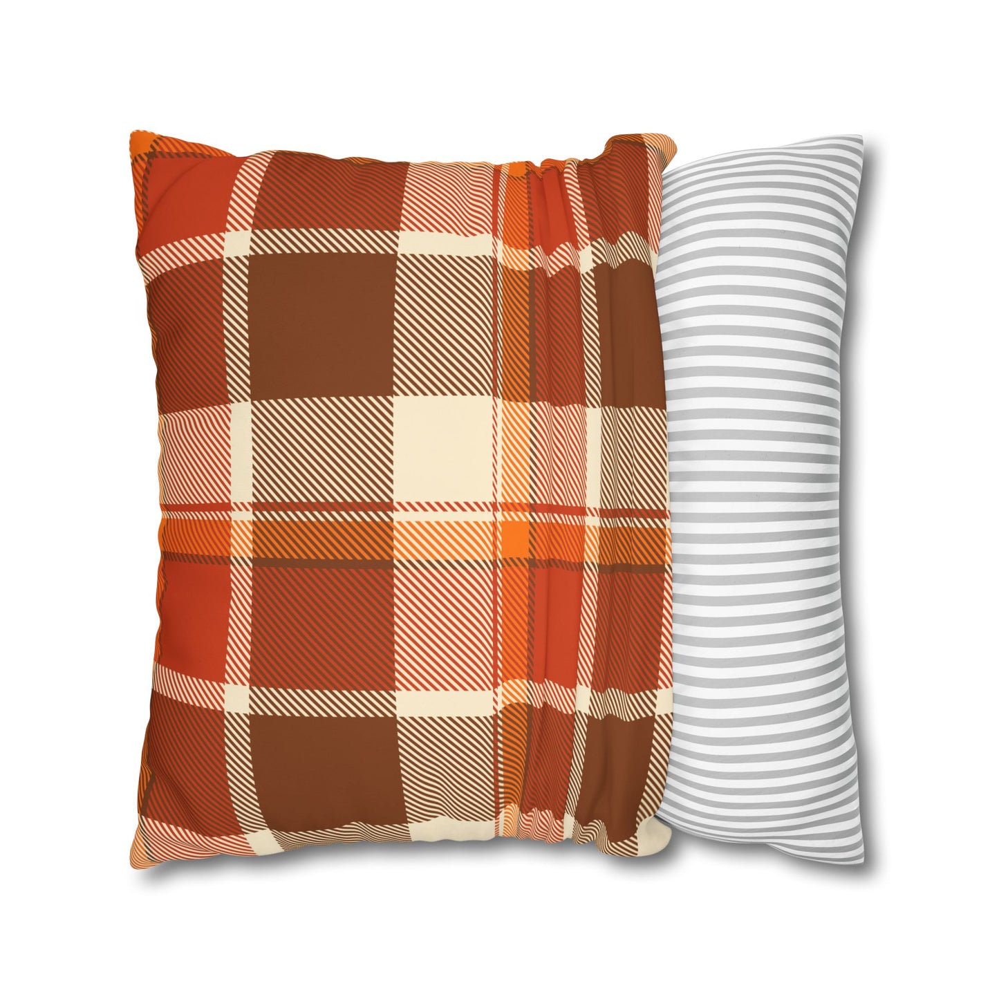 Cozy Plaid Pillowcase for Fall Decor, Home Accent, Gift for Her, Seasonal Decoration, Couch Accessory