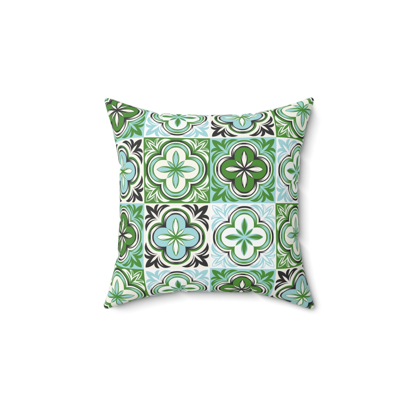Tropical Paradise Square Pillow - Spun Polyester Cushions for Home Decor
