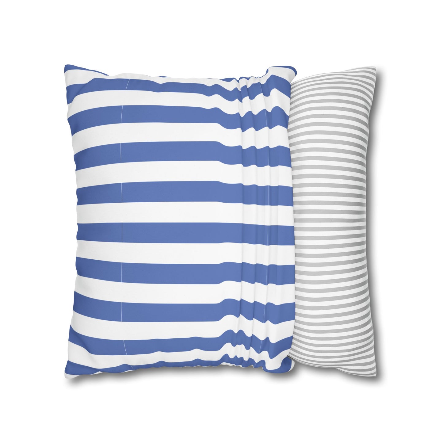 Cozy Striped Throw Pillowcase, Decorative Cushion Cover, Modern Home Decor, Gift for Friends, Nautical Themed Accent