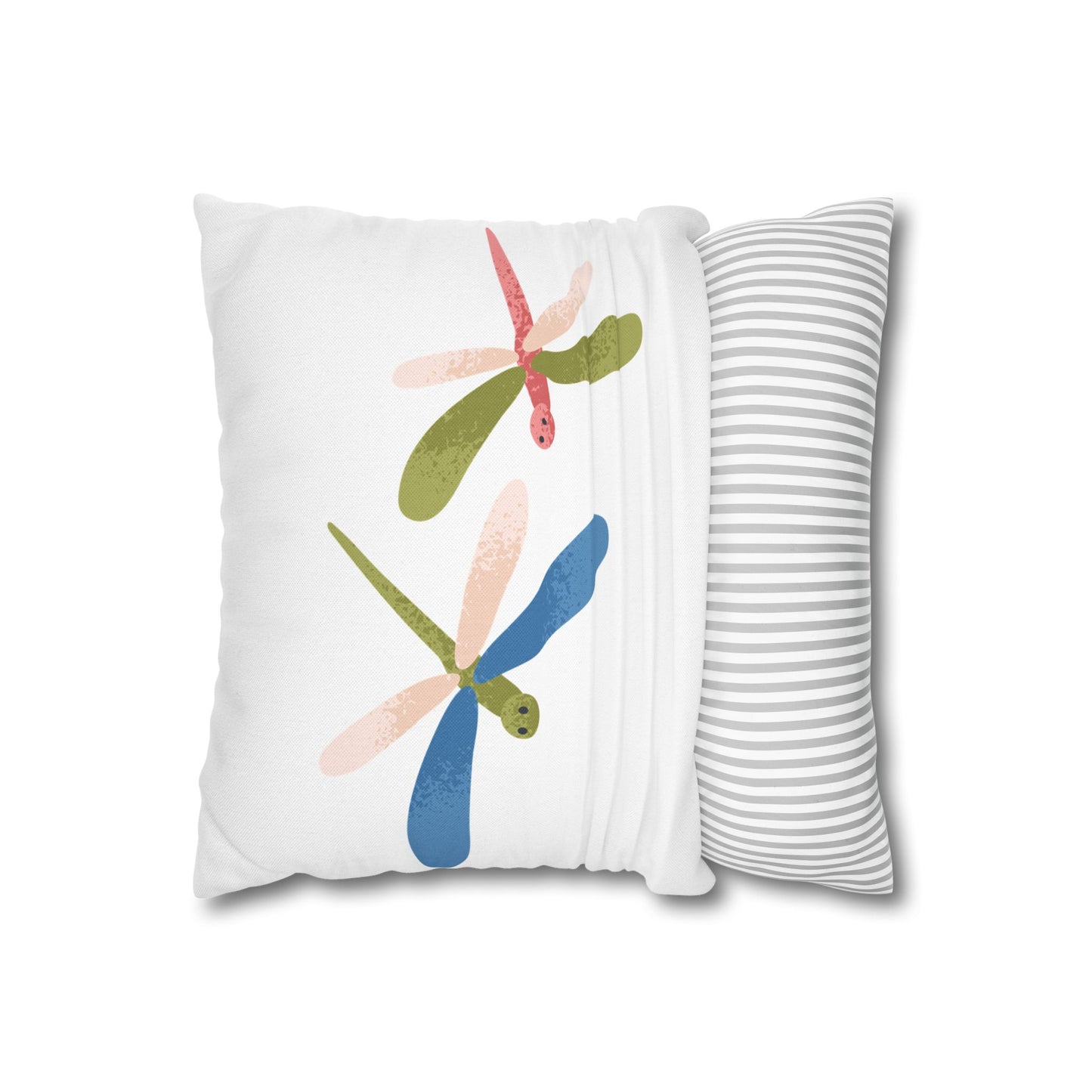 Flying Friends Dragonfly Pillowcase, Cozy Decor, Summer Vibes, Home Accent, Gift for Nature Lovers, Indoor Cushion Cover, Holiday Home