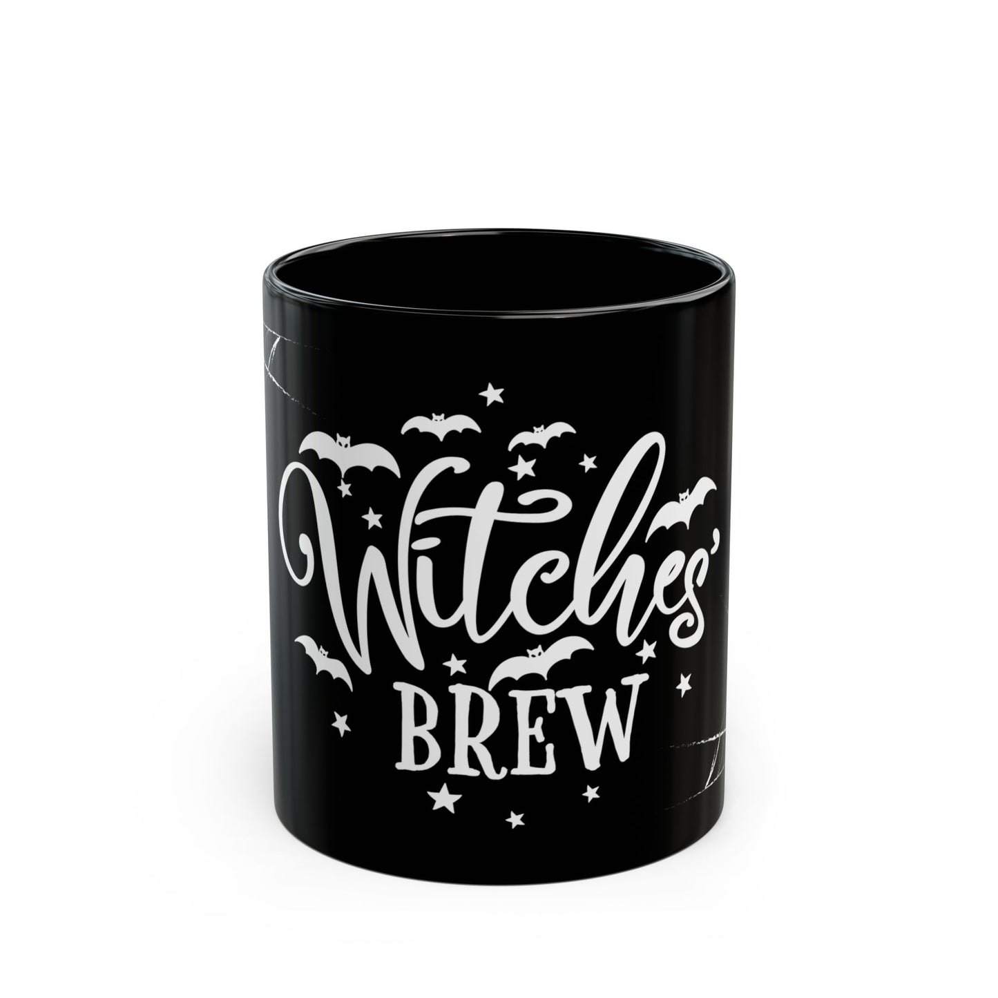 Witches' Brew Mug, Spooky Coffee Cup, Halloween Gift, Witch-Themed Drinkware, Black Ceramic Mug, 11oz 15oz