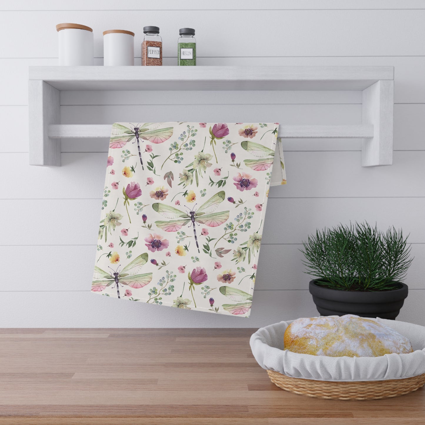 Dragonfly Meadow: Cotton Tea Towel