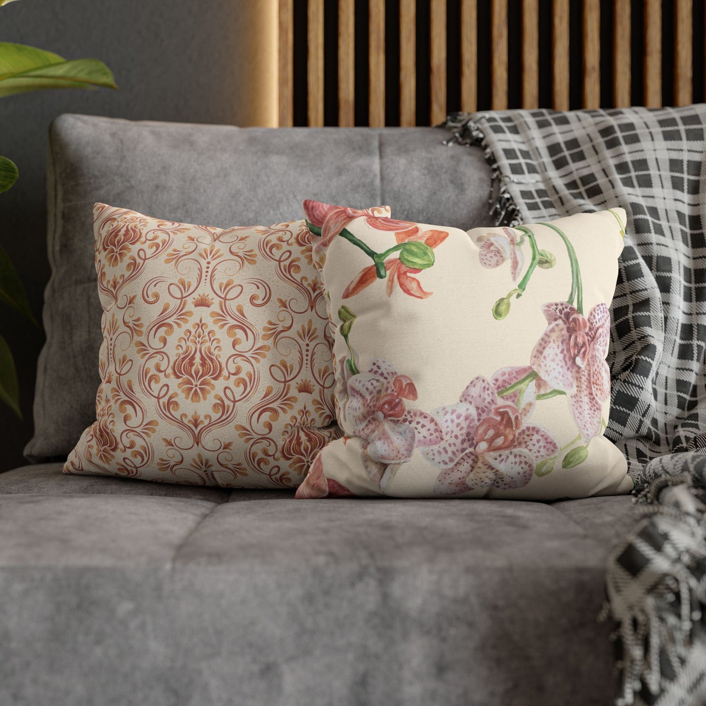 Floral Elegance Pillowcase - Botanical Decor, Home Accent, Gift, Aesthetic Room, Living Room Decor