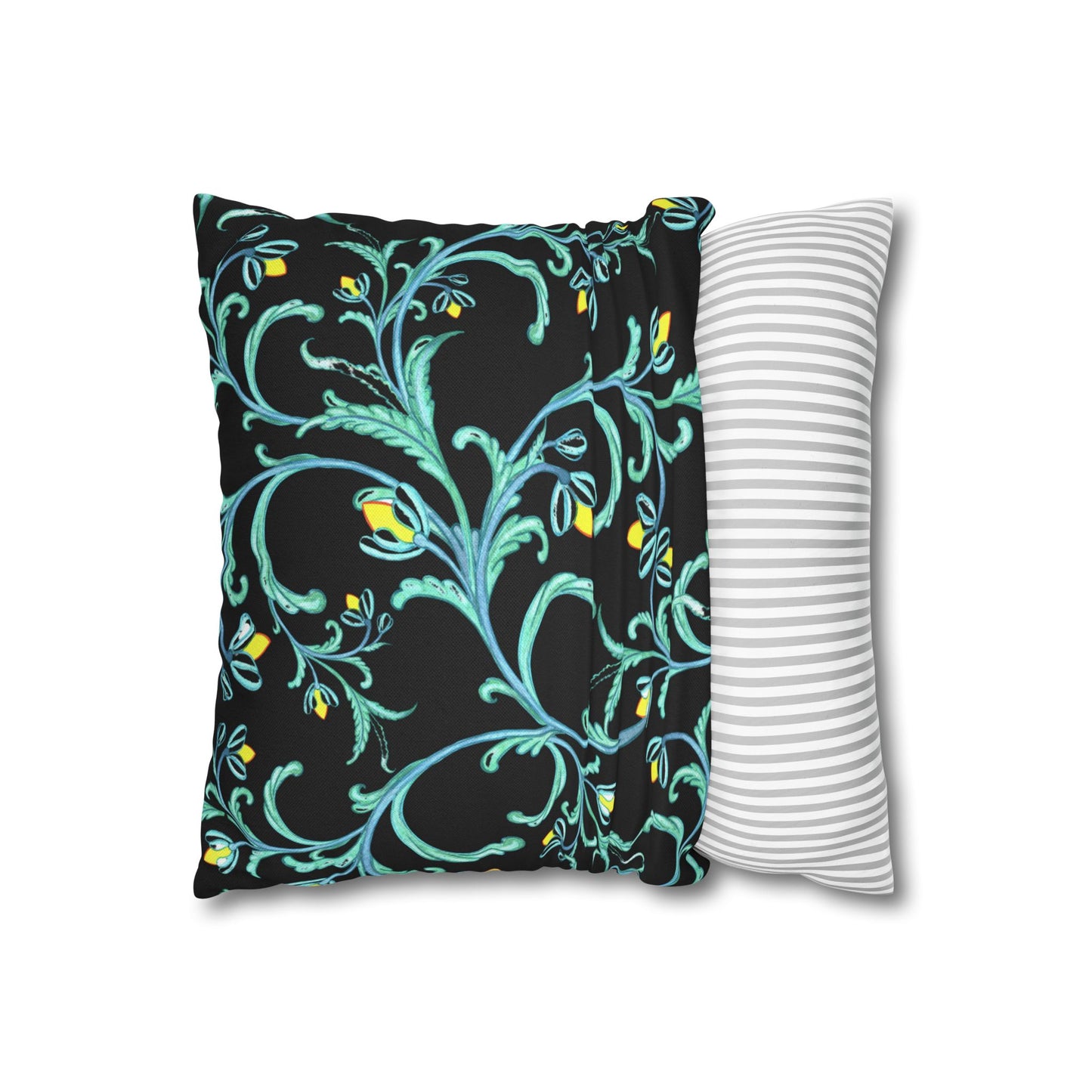 Midnight Sky and Turquoise Dragonfly Decorative Pillowcase, Home Decor, Living Room Accent, Gift for Nature Lovers, Bird Lovers, Boho Home