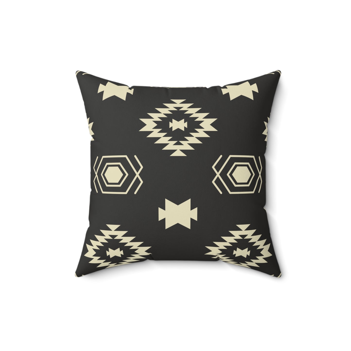 Penguin & Tribal Design Square Pillow - Cozy Home Decor, Throw Pillow, Unique Gift, Farmhouse Style, Seasonal Accent