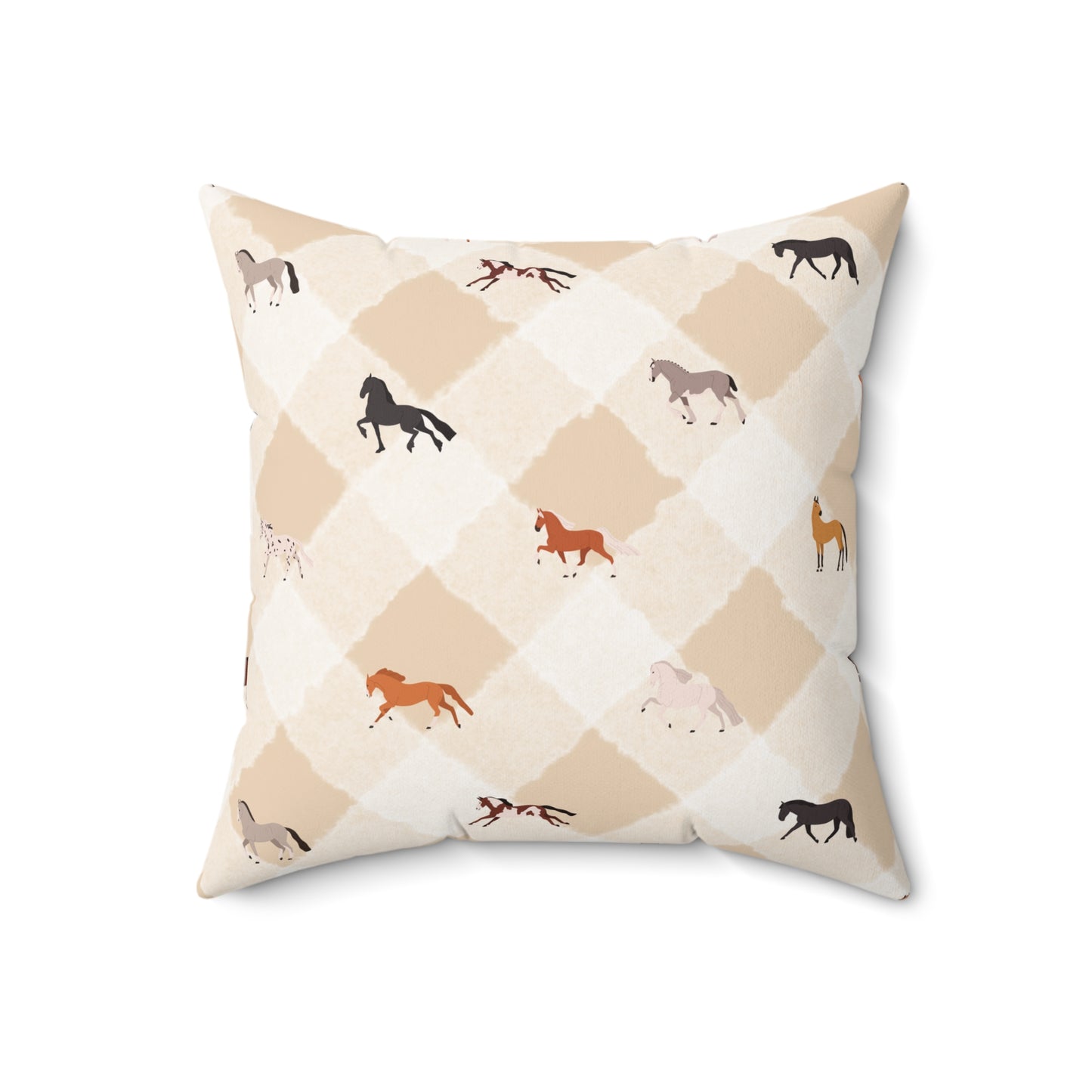 Rustic Cowgirl Square Accent Throw Pillow, Equestrian Decor, Western Home Accent, Horse Lover Gift, Farmhouse Cushion, Country Style Pillow