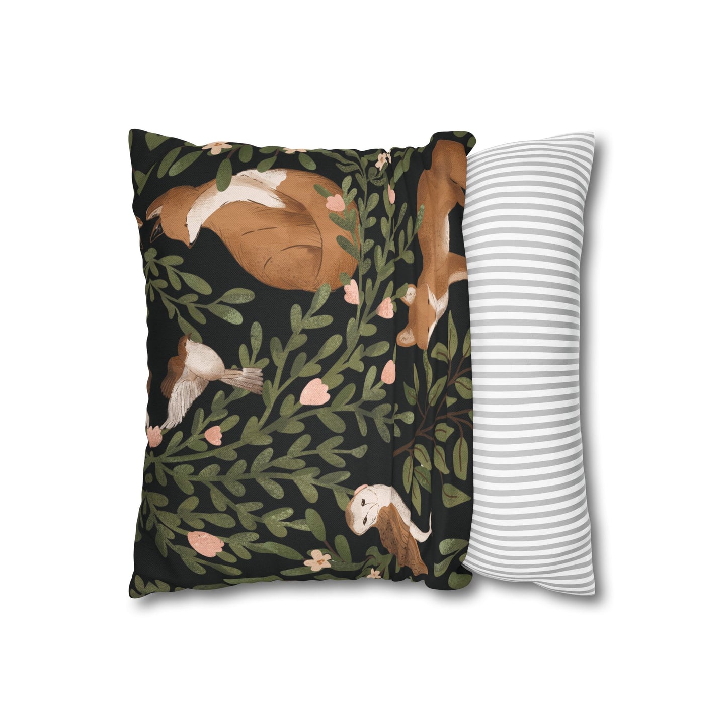 Little Fox & Owl – Woodland Charm Pillow Case