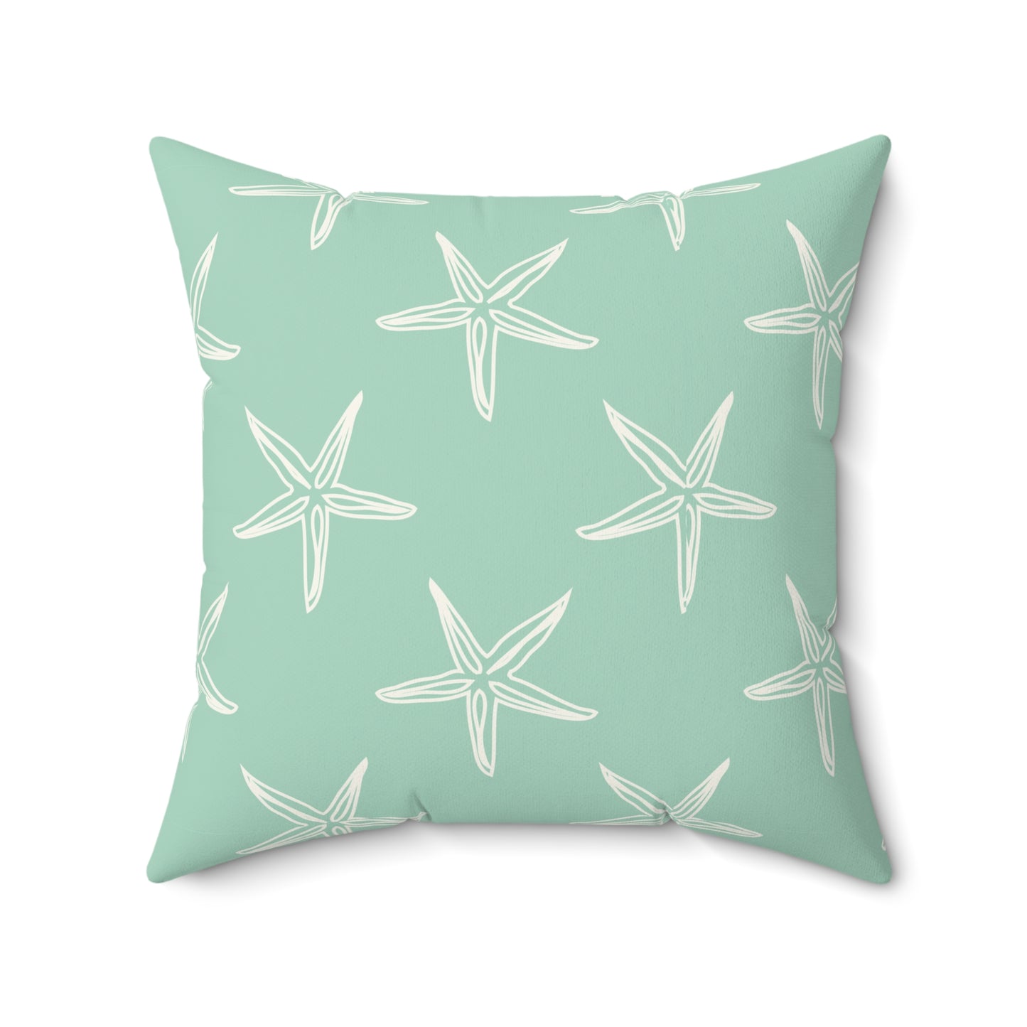 Coastal Starfish Throw Pillow – Beach-Inspired Home Decor