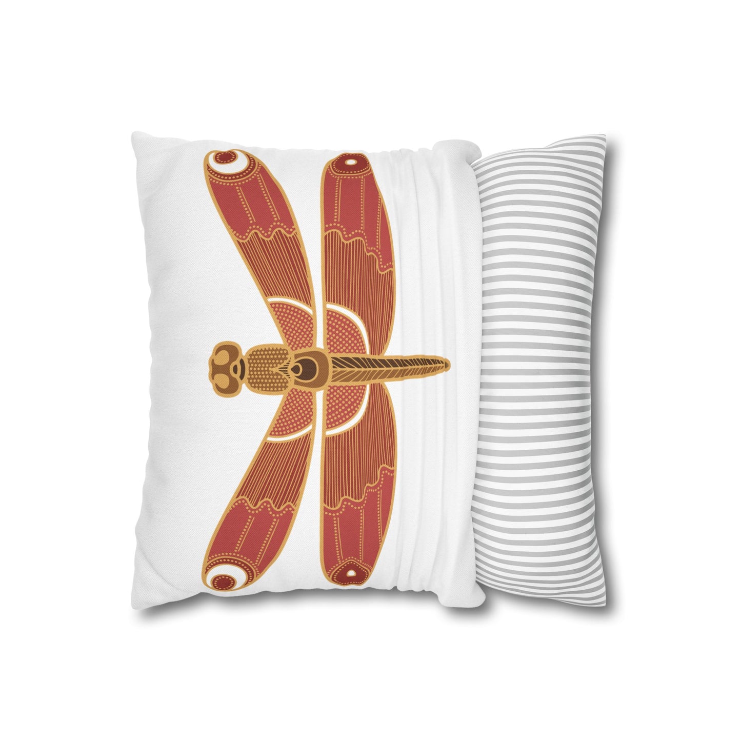 Bohemian Dragonfly Pillowcase - Cozy Home Decor for Nature Lovers, Boho Bedroom Accent, Gift for Gardeners, Unique Housewarming Present