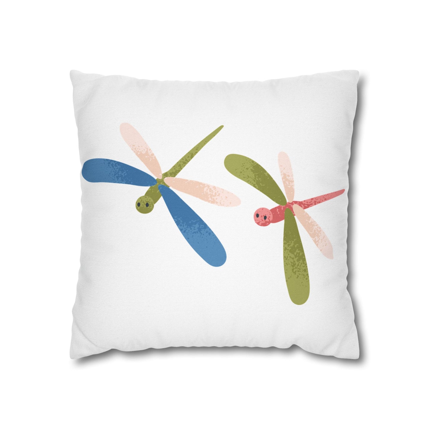 Flying Friends Dragonfly Pillowcase, Cozy Decor, Summer Vibes, Home Accent, Gift for Nature Lovers, Indoor Cushion Cover, Holiday Home