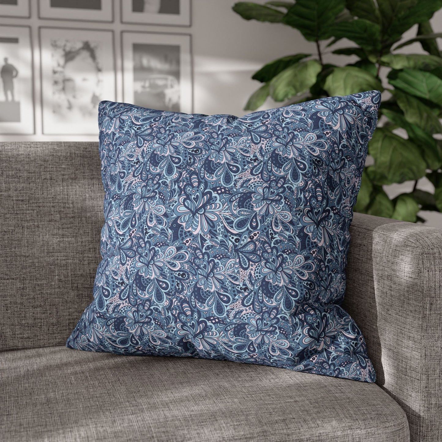 Floral Decorative Pillowcase - Cozy Home Accent, Boho Chic Style, Throw Cushion Cover for Living Room, Bedroom Decor, Gift Idea