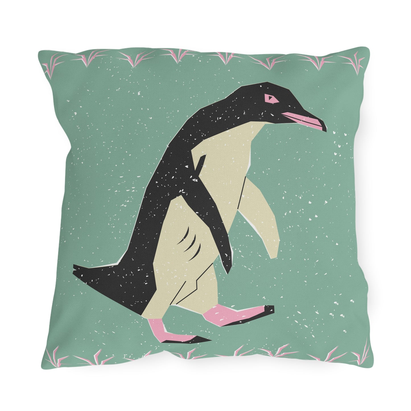 Stylish Outdoor Pillows for Cozy Patios, Penguin Decor, Tribal Pattern Cushion, Summer Accessories, Unique Home Gift