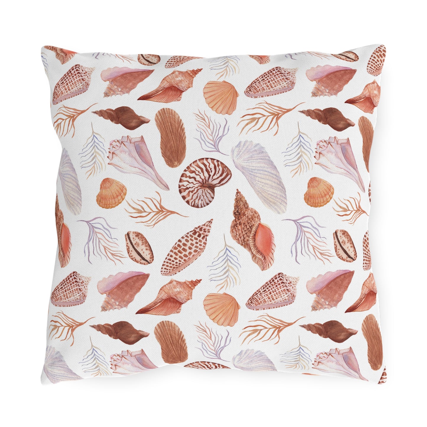 Outdoor Pillows - Rainbow Seashell Graphics