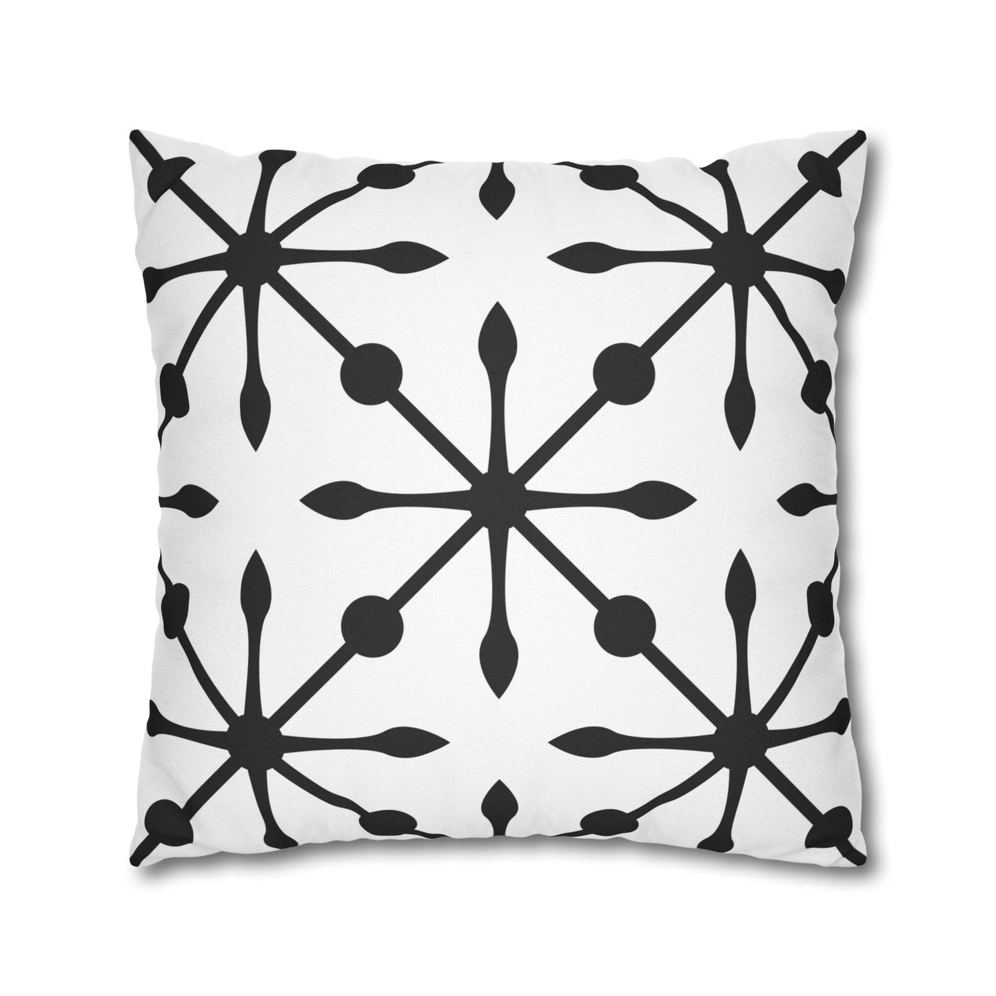 Boho Black and White Butterfly Pillowcase - Decorative Throw Pillow Cover, Home Decor, Gift for Nature Lovers, Modern Cushion, Cozy Vibe