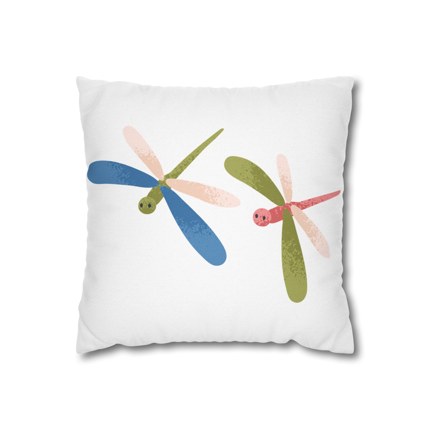 Flying Friends Dragonfly Pillowcase, Cozy Decor, Summer Vibes, Home Accent, Gift for Nature Lovers, Indoor Cushion Cover, Holiday Home