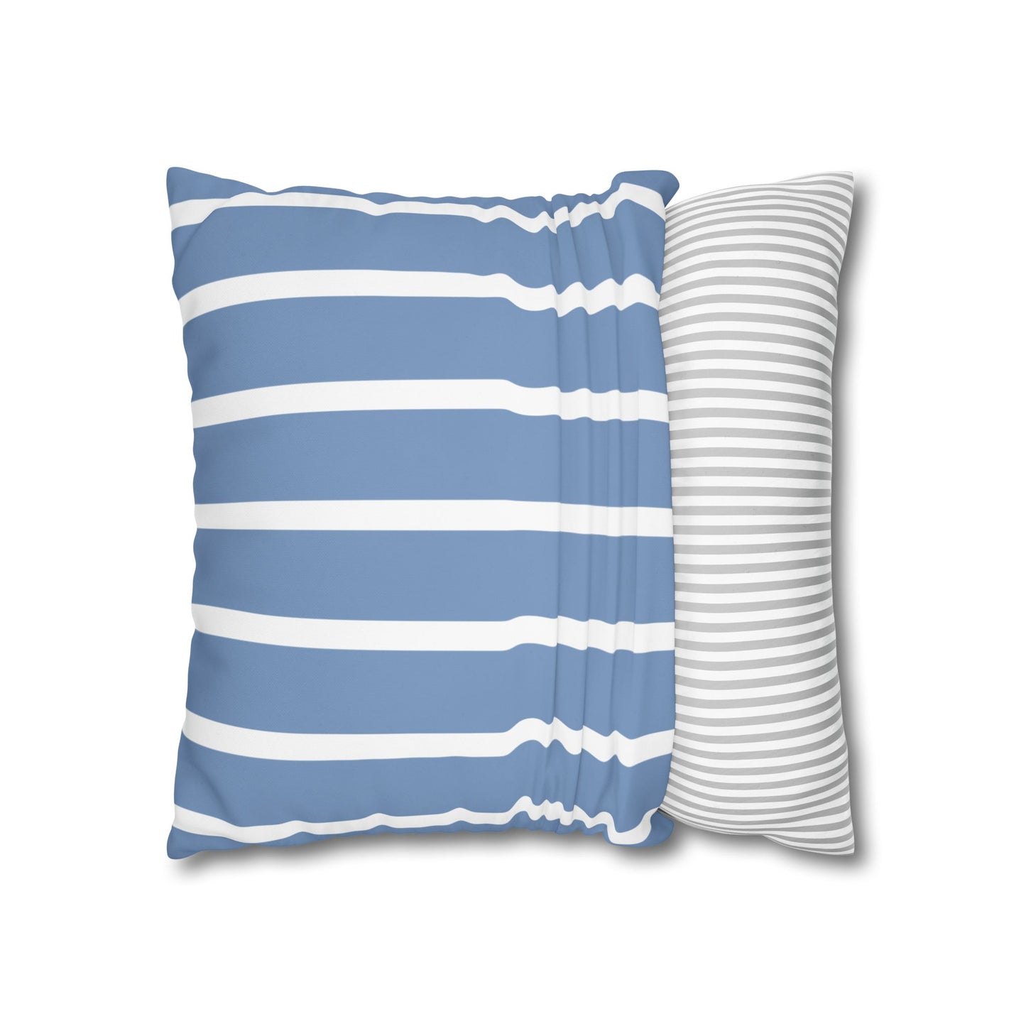 Stylish Striped Throw Pillowcase, Decorative Cushion Cover, Modern Home Decor, Blue Stripe Accent Pillow, Gift for Couch Lovers