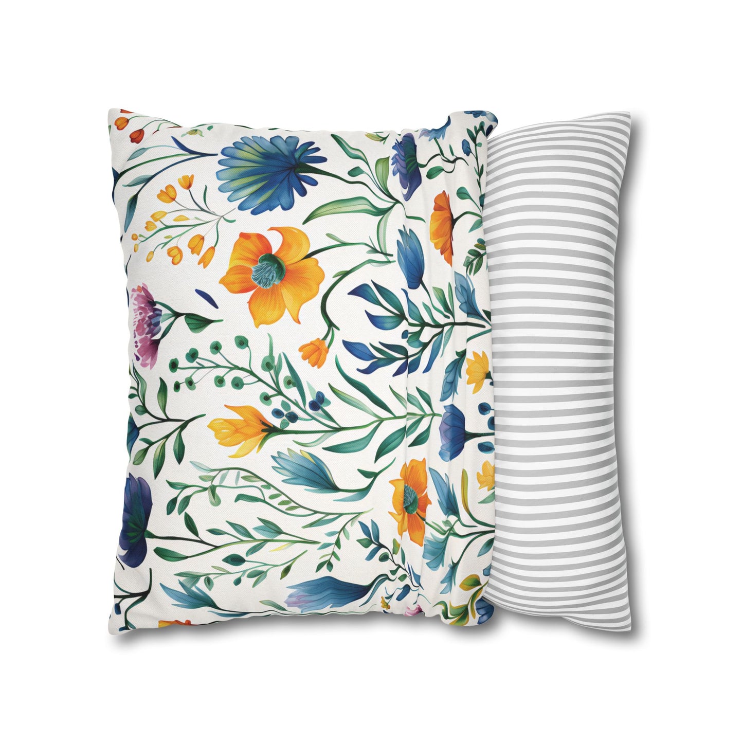 Turquoise and Blue Dragonfly Print Pillowcase, Decorative Cushion Cover, Home Decor, Gift for Nature Lovers, Boho Style, Cozy Living Room Accent