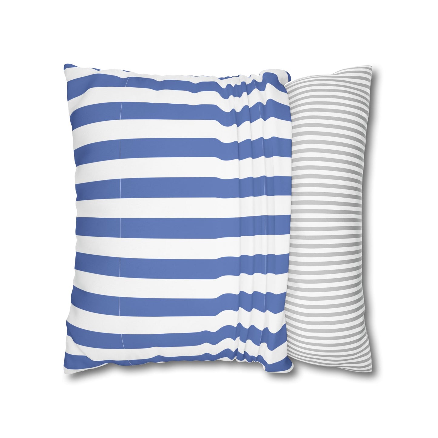 Cozy Striped Throw Pillowcase, Decorative Cushion Cover, Modern Home Decor, Gift for Friends, Nautical Themed Accent