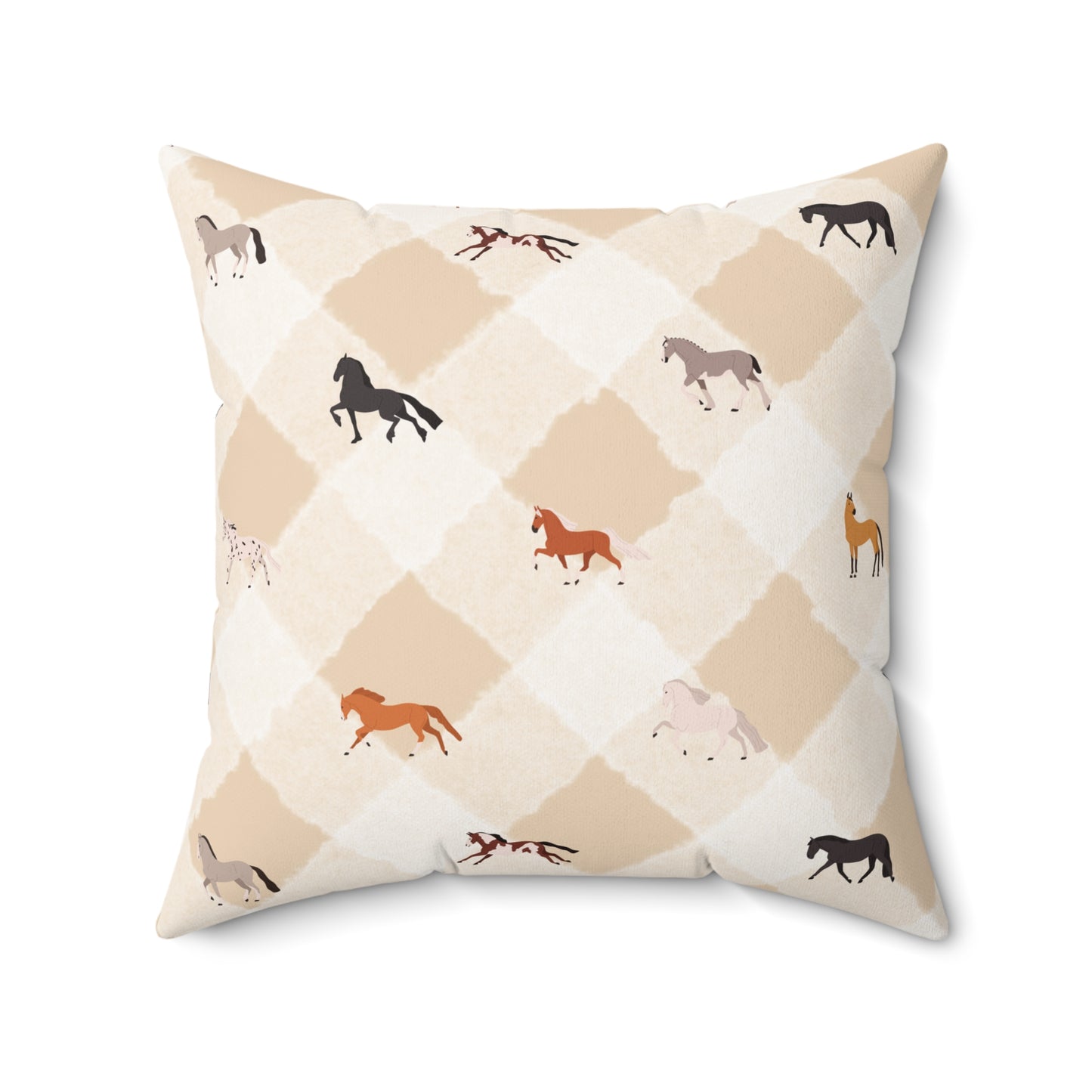 Rustic Cowgirl Square Accent Throw Pillow, Equestrian Decor, Western Home Accent, Horse Lover Gift, Farmhouse Cushion, Country Style Pillow