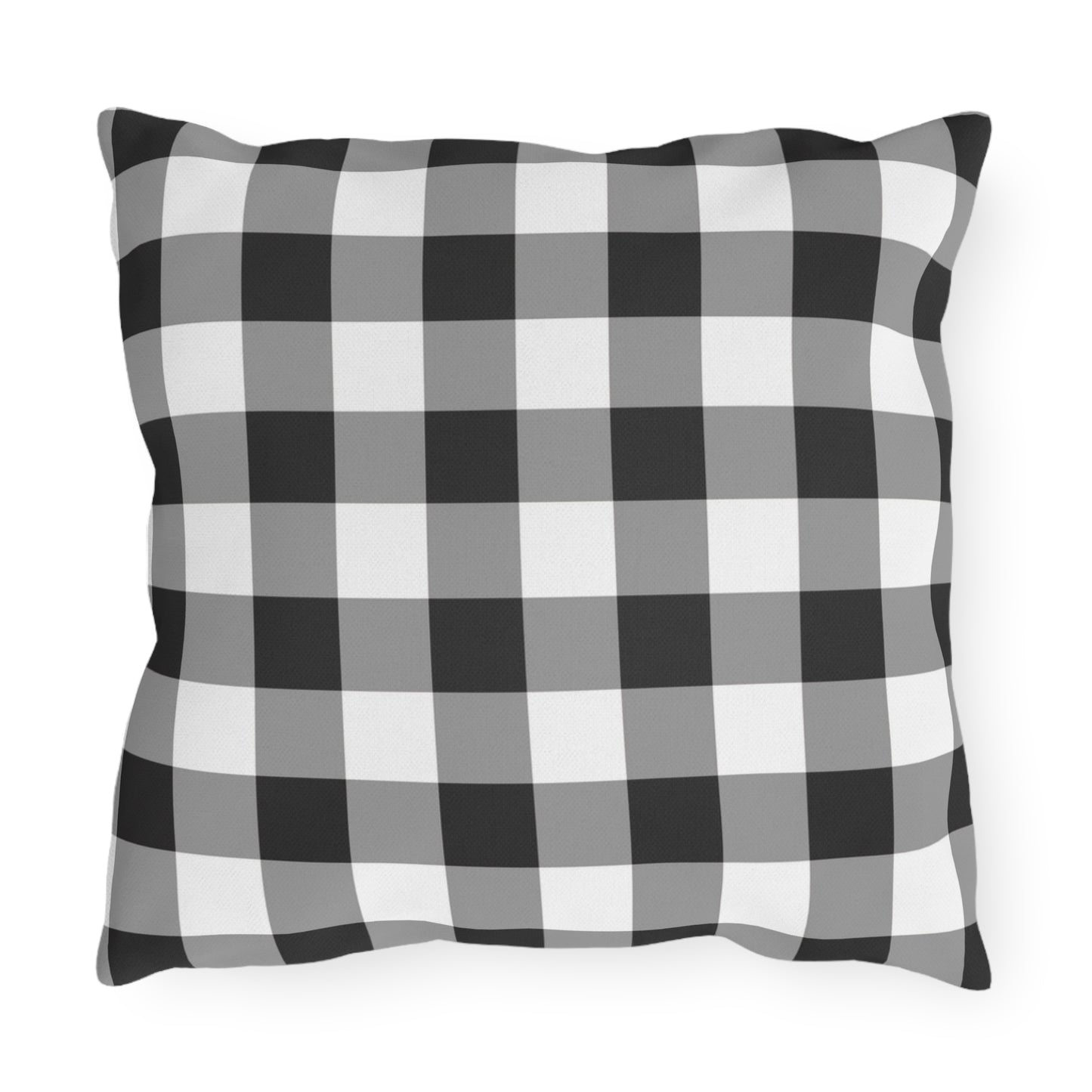 Chickens & Plaid Outdoor Pillows