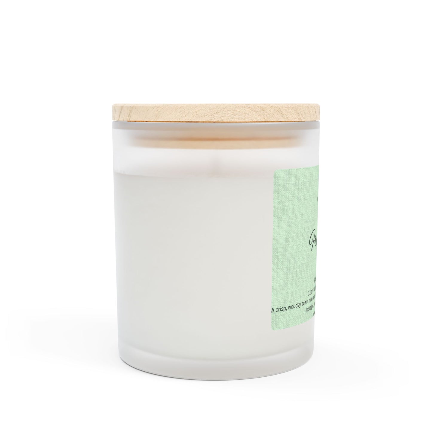 Scented Candle Frosted Glass 11oz - Frasir Fir Woodsy Winter Comfort