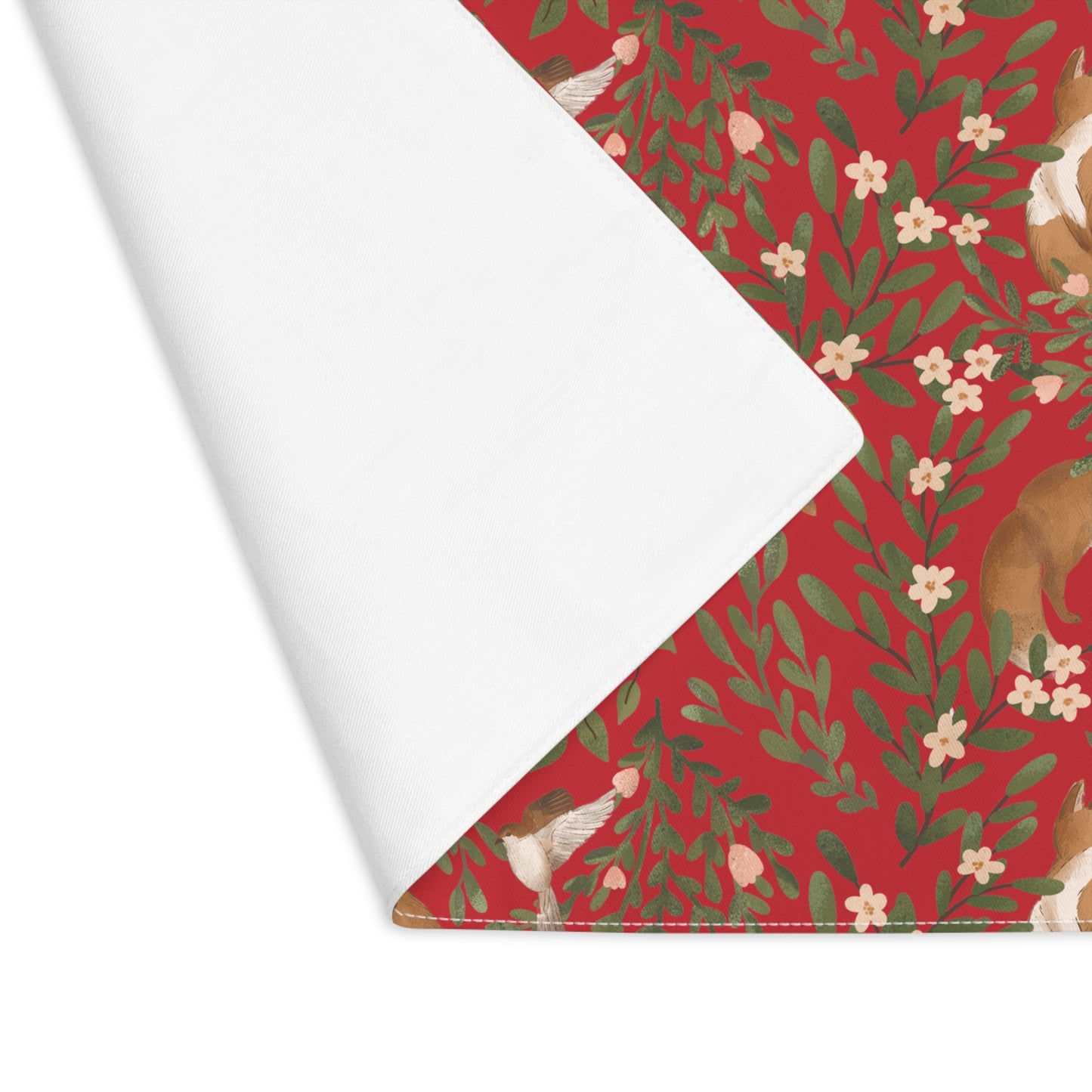 Woodland Charm - Placemat - Deep Red