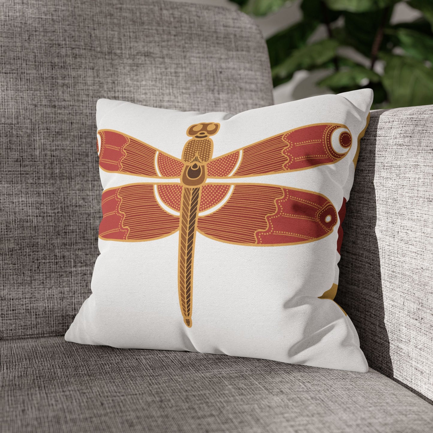 Bohemian Dragonfly Pillowcase - Cozy Home Decor for Nature Lovers, Boho Bedroom Accent, Gift for Gardeners, Unique Housewarming Present
