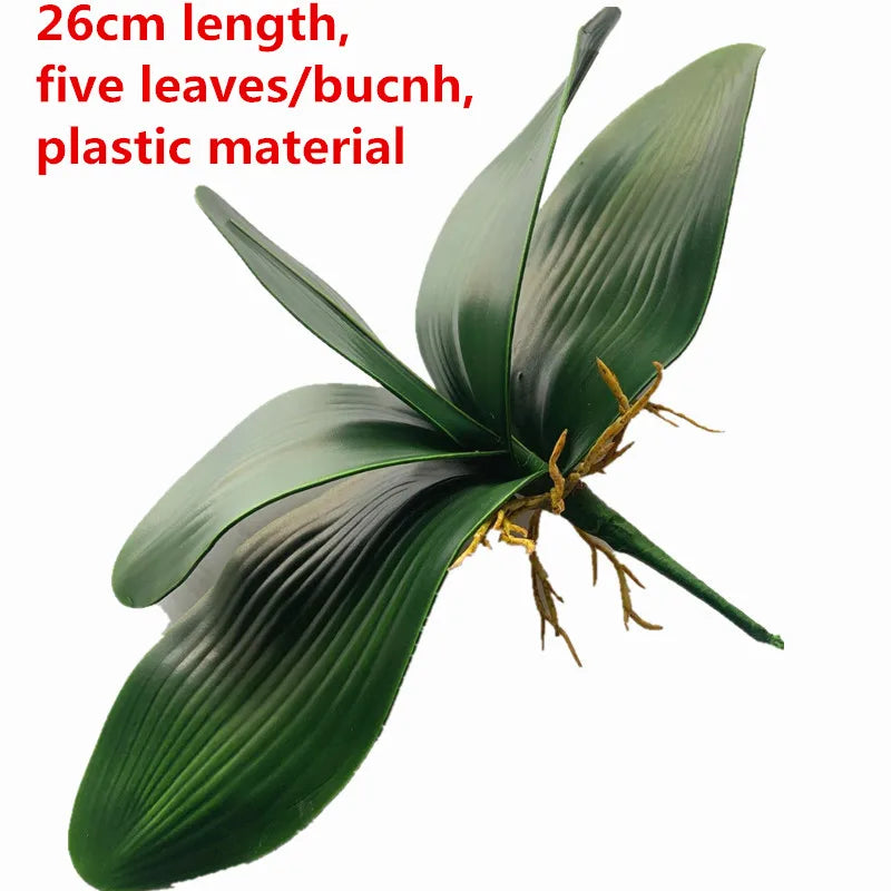 One Latex Butterfly Orchid Flowers 9 Heads Real Touch Good Quality Artificial Phalaenopsis Orchid