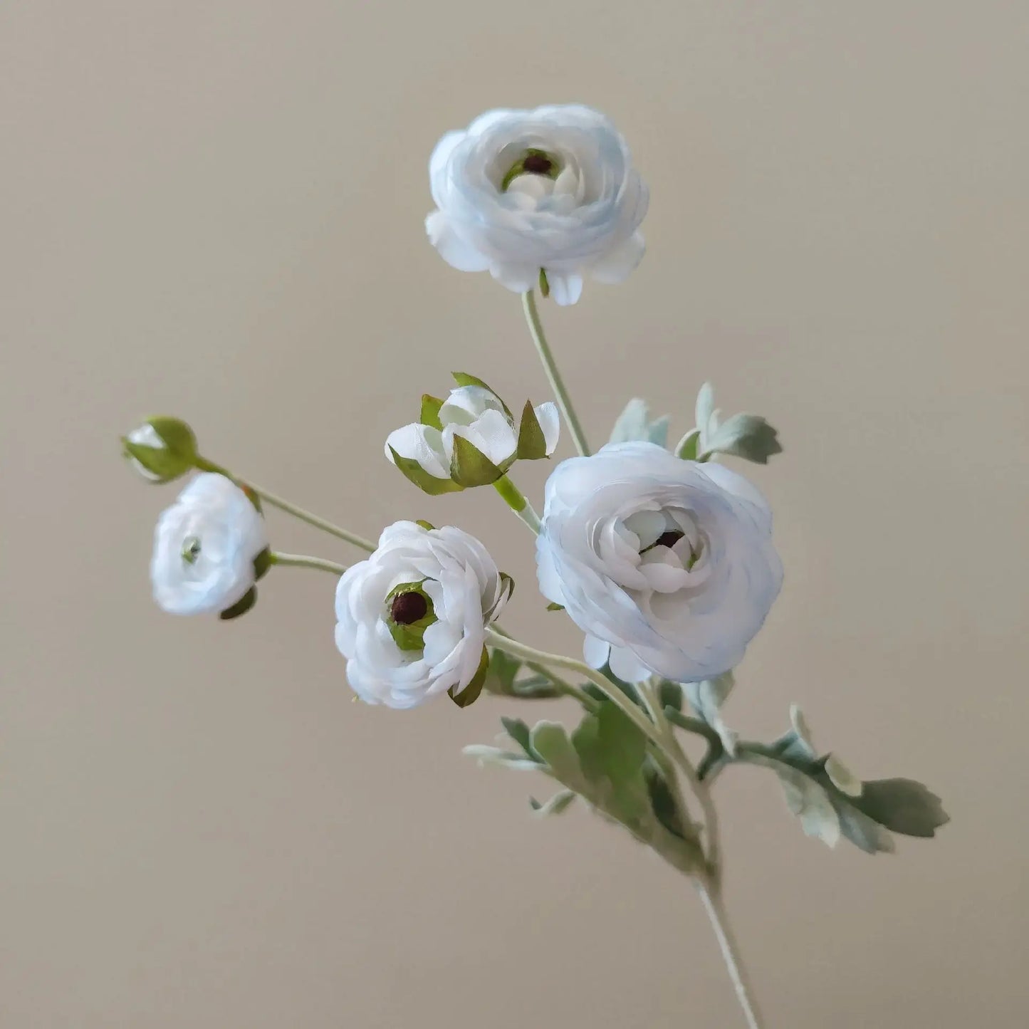 Delicate Small Peony Flower 6 Fork Silk Peony Flower Single Branch Bouquet Living Room Home Decoration Wedding