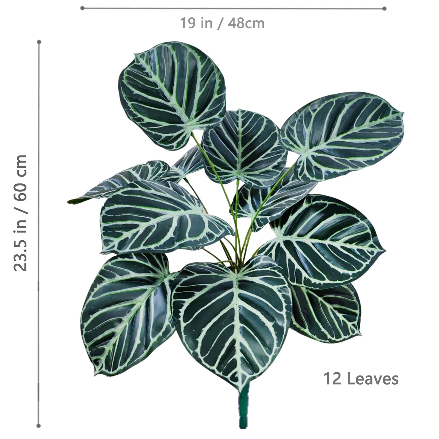 60-105cm /41.3in Artificial plant apple leaf fiddle leaf plastic leaf potted ornamental suitable for home decoration office
