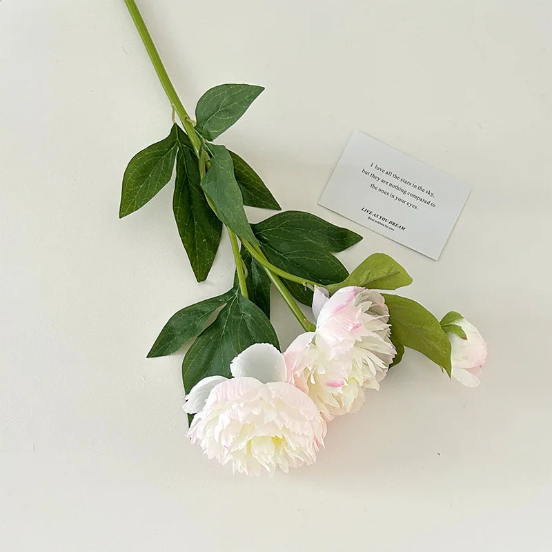 72CM 3-head Paeonia Peony Artificial Flowers Home Decoration Wedding Decoration Photography Props Lotus Silk Flowers