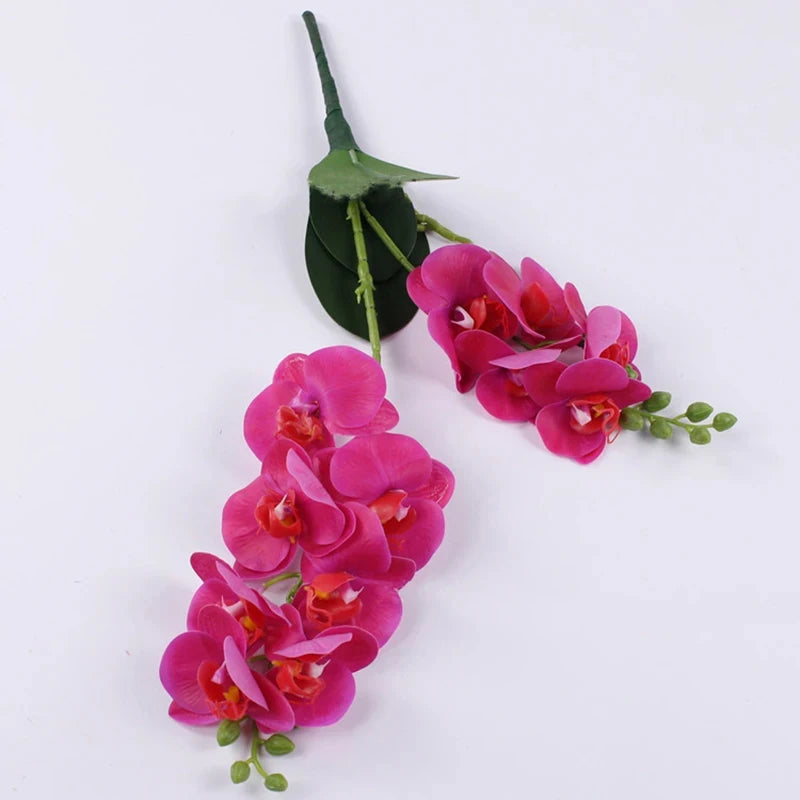 Latex Hand Crafted Butterfly Orchid Silicon PU Real Touch Wedding Christmas Festival Home Decor Accessories